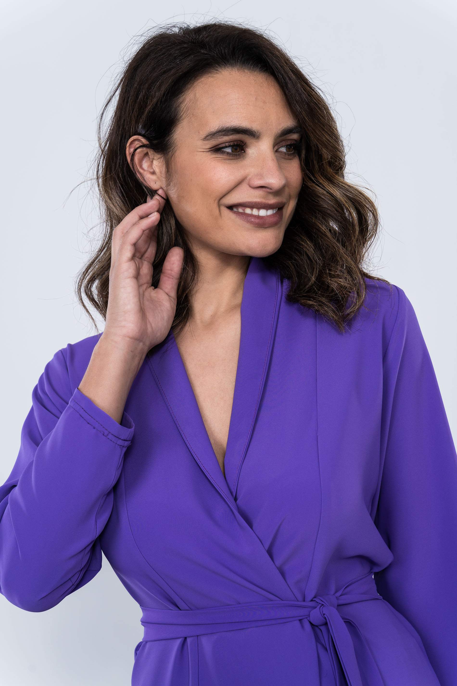 CHAQUETA FLUIDA VIOLETA