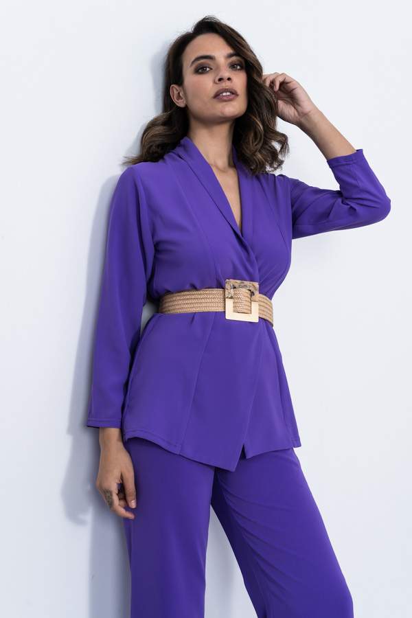 CHAQUETA FLUIDA VIOLETA