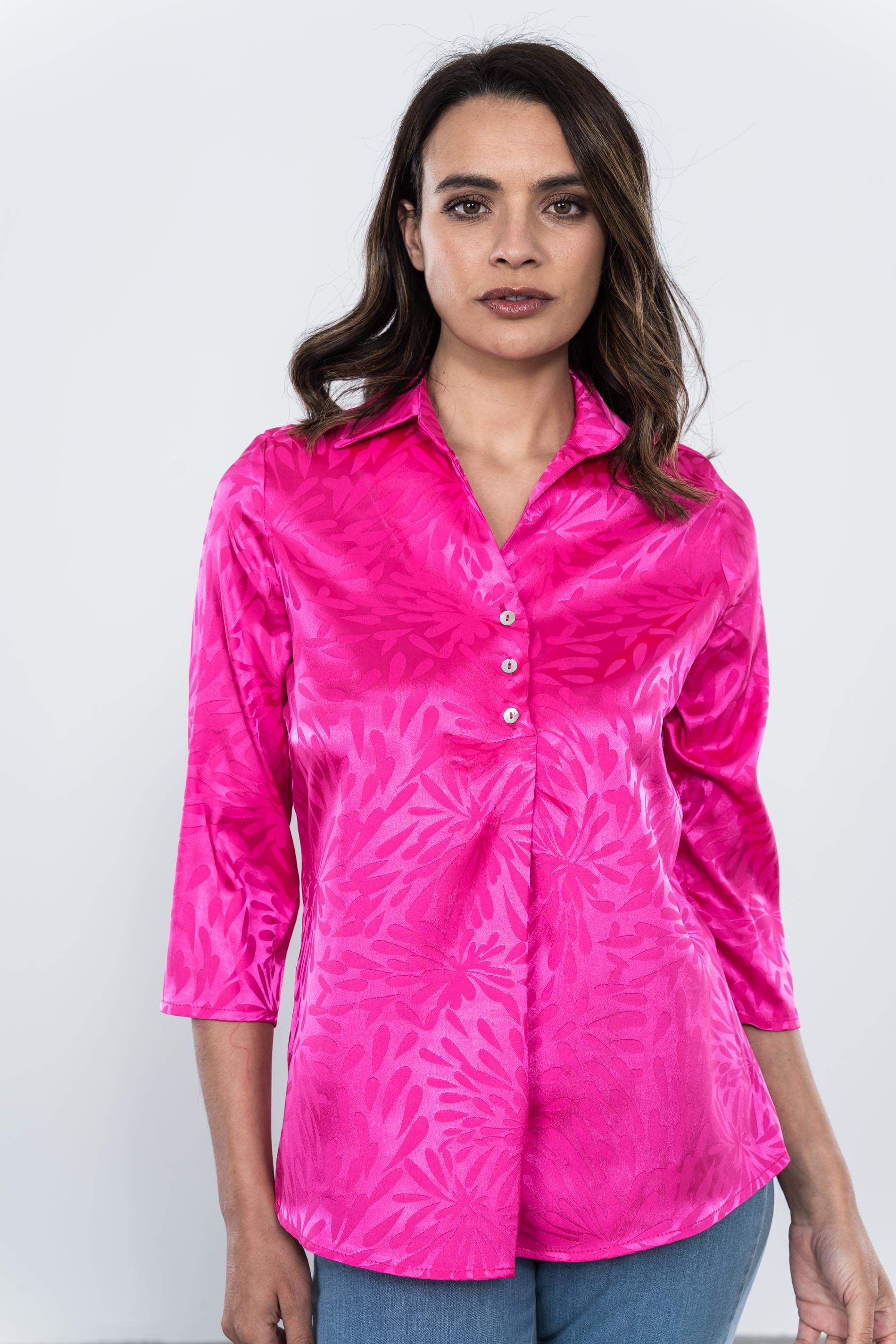 BLUSA TABLA SATINADA FANTASIA