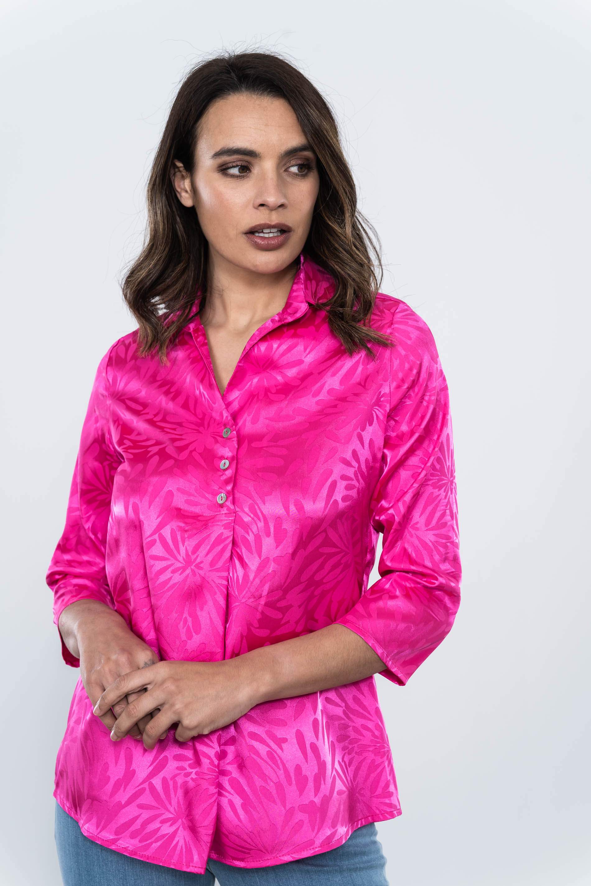BLUSA TABLA SATINADA FANTASIA