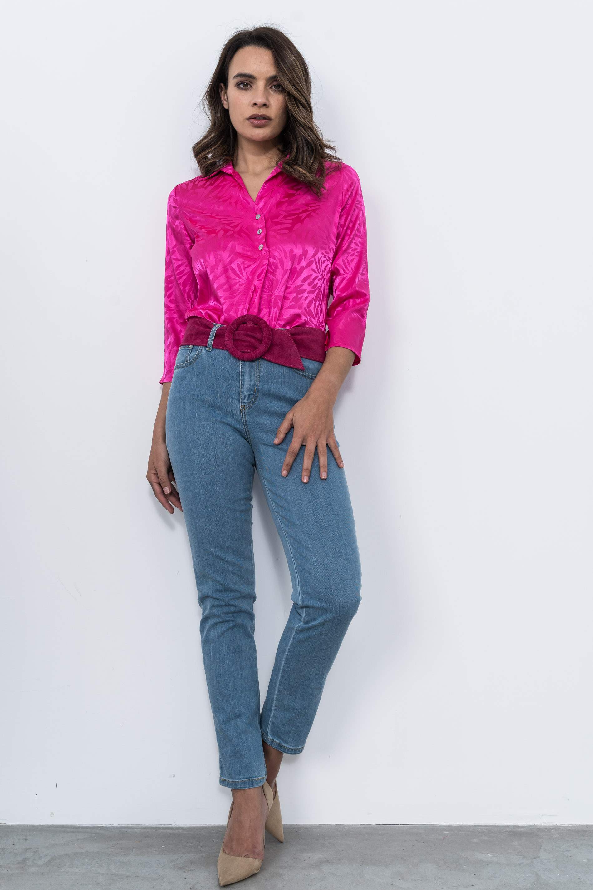 BLUSA TABLA SATINADA FANTASIA