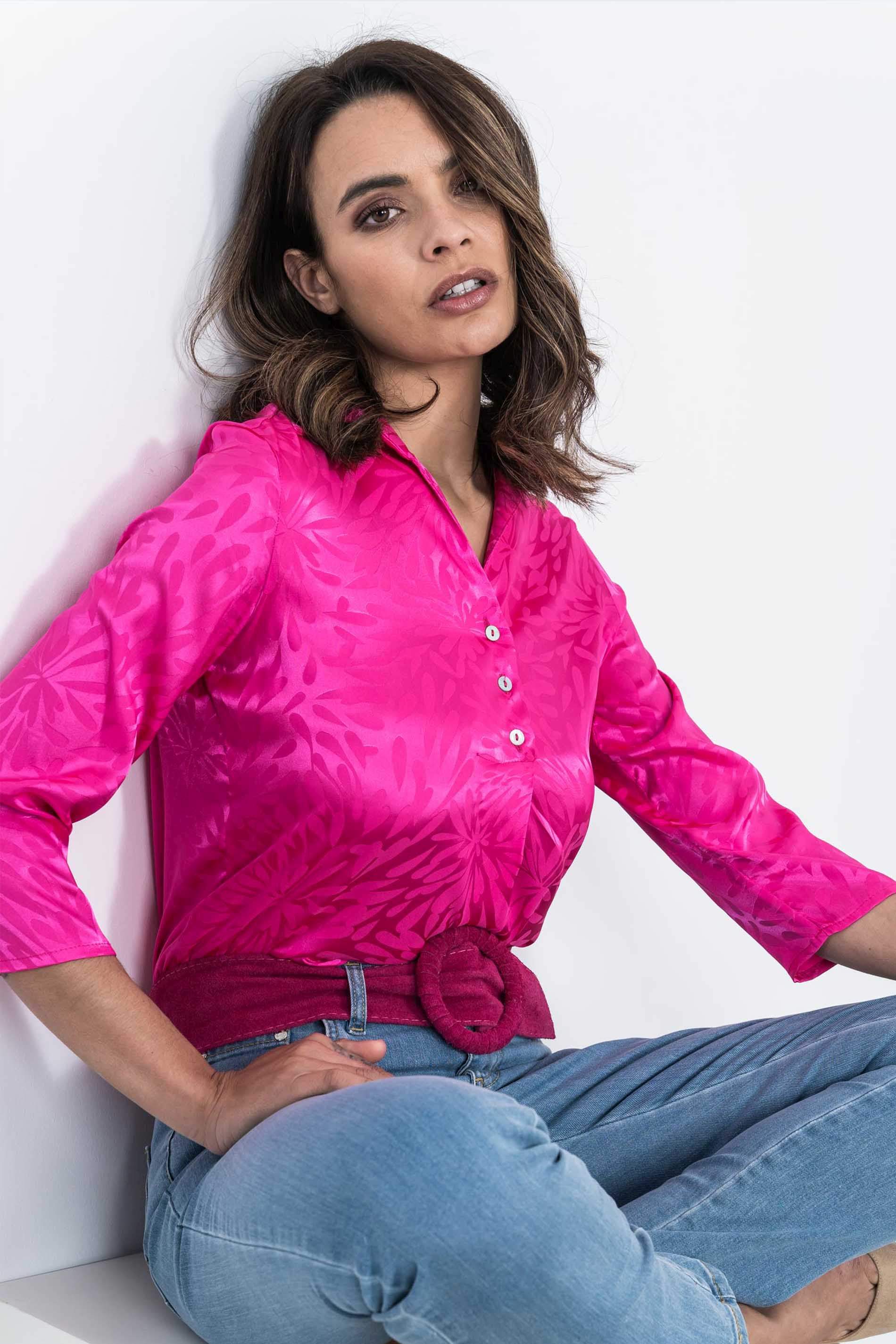 BLUSA TABLA SATINADA FANTASIA