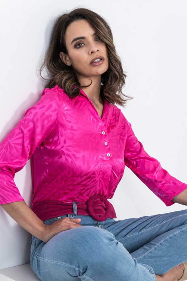 BLUSA TABLA SATINADA FANTASIA