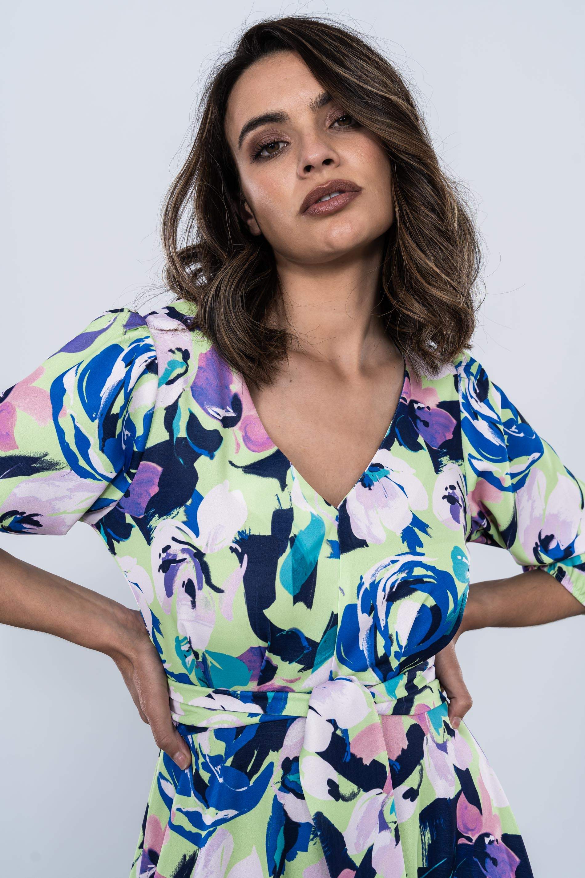 VESTIDO VUELO ESTAMPADO FLORAL