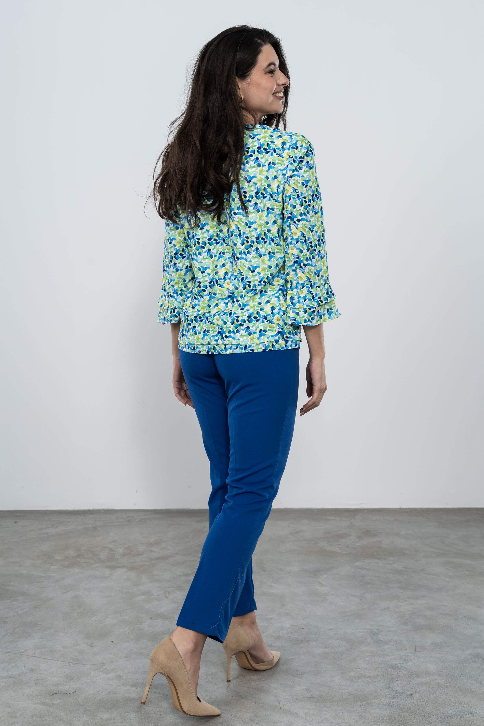 BLUSA DOBLE CAPA PINCELADAS