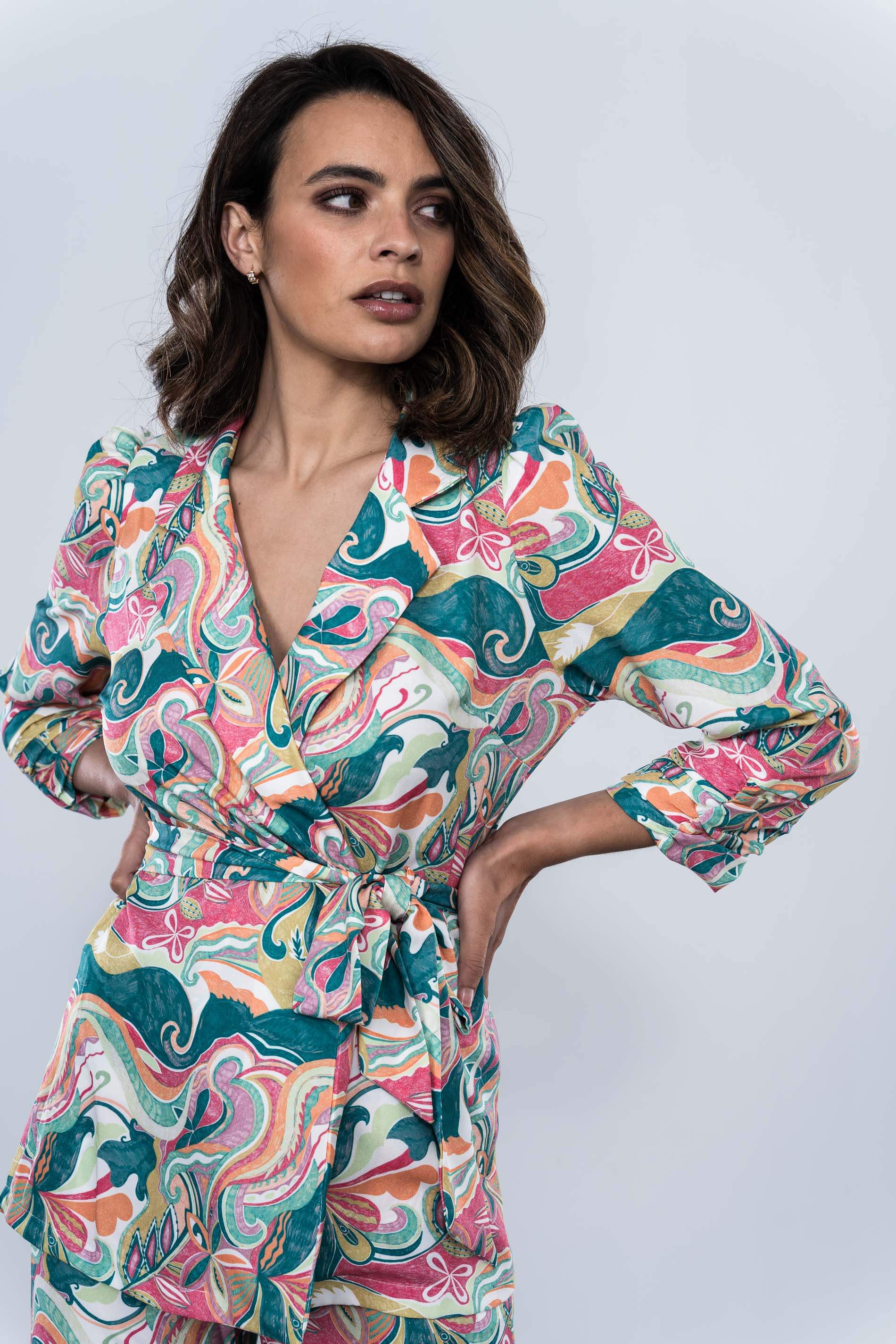 CHAQUETA CACHEMIRE CINTURON