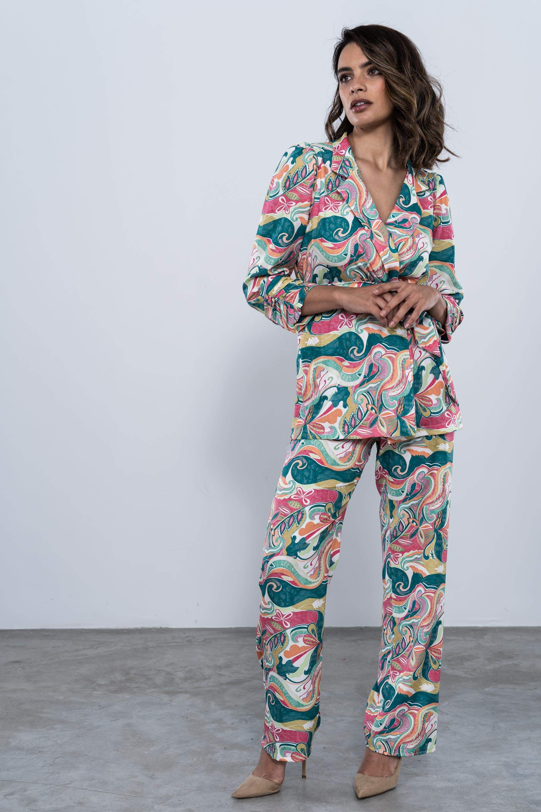 CHAQUETA CACHEMIRE CINTURON