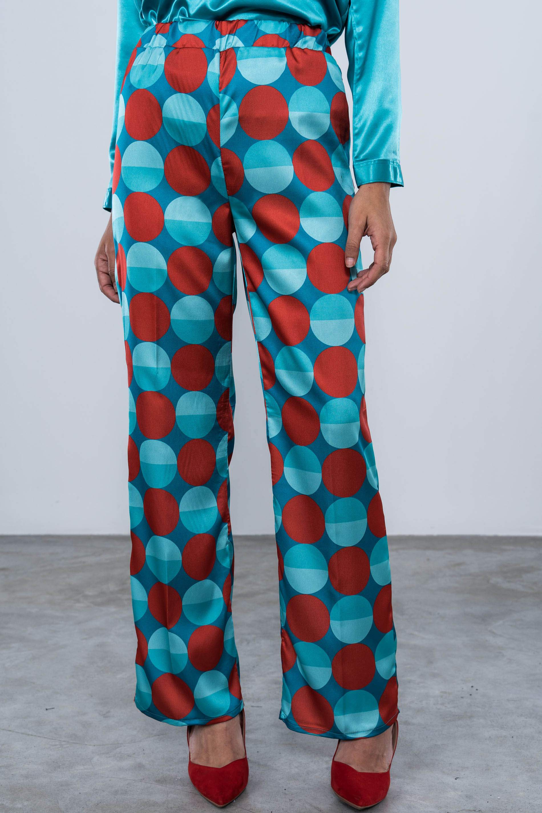 PANTALON SATINADO CIRCULOS 