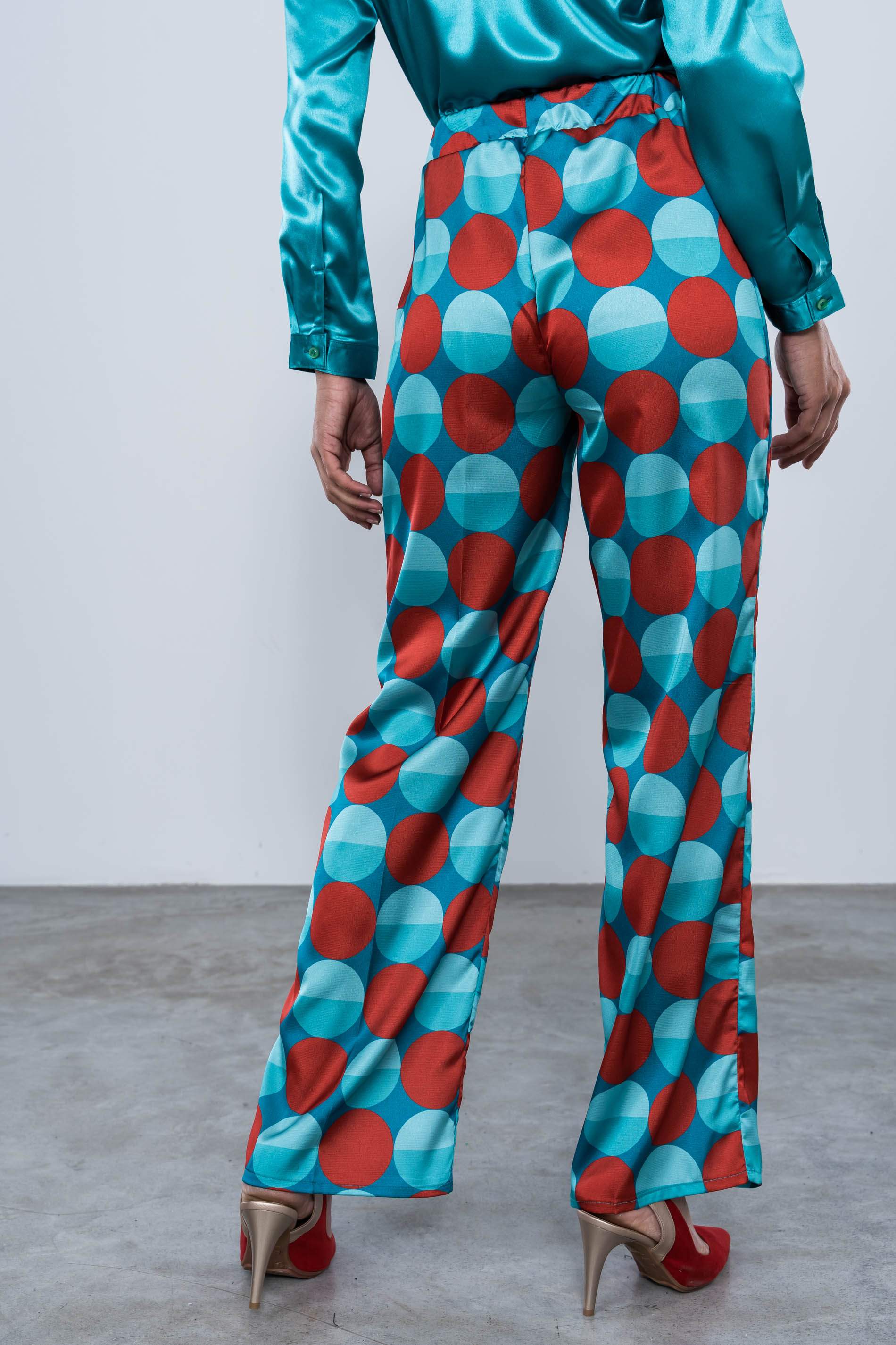 PANTALON SATINADO CIRCULOS 