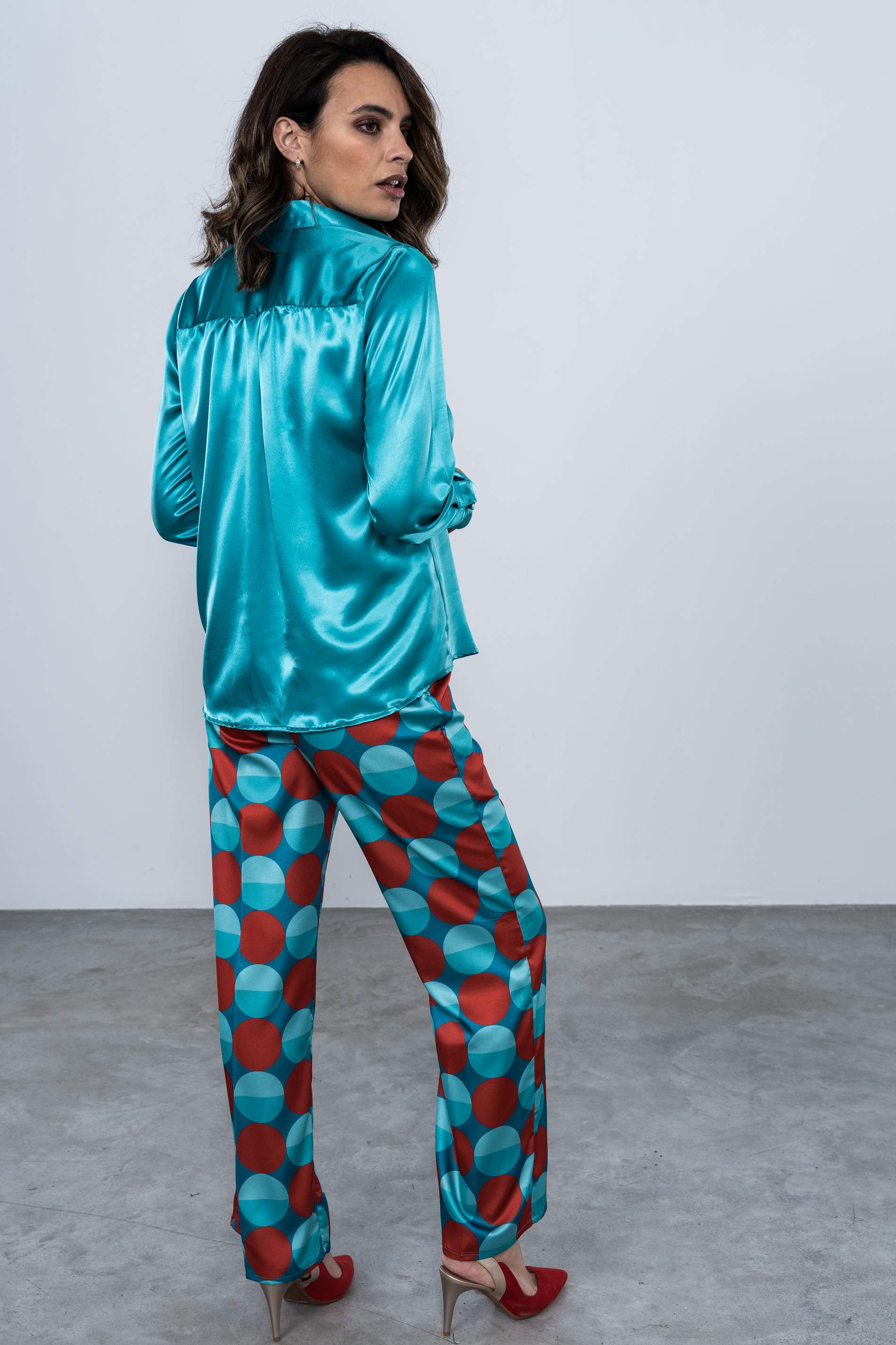 PANTALON SATINADO CIRCULOS 