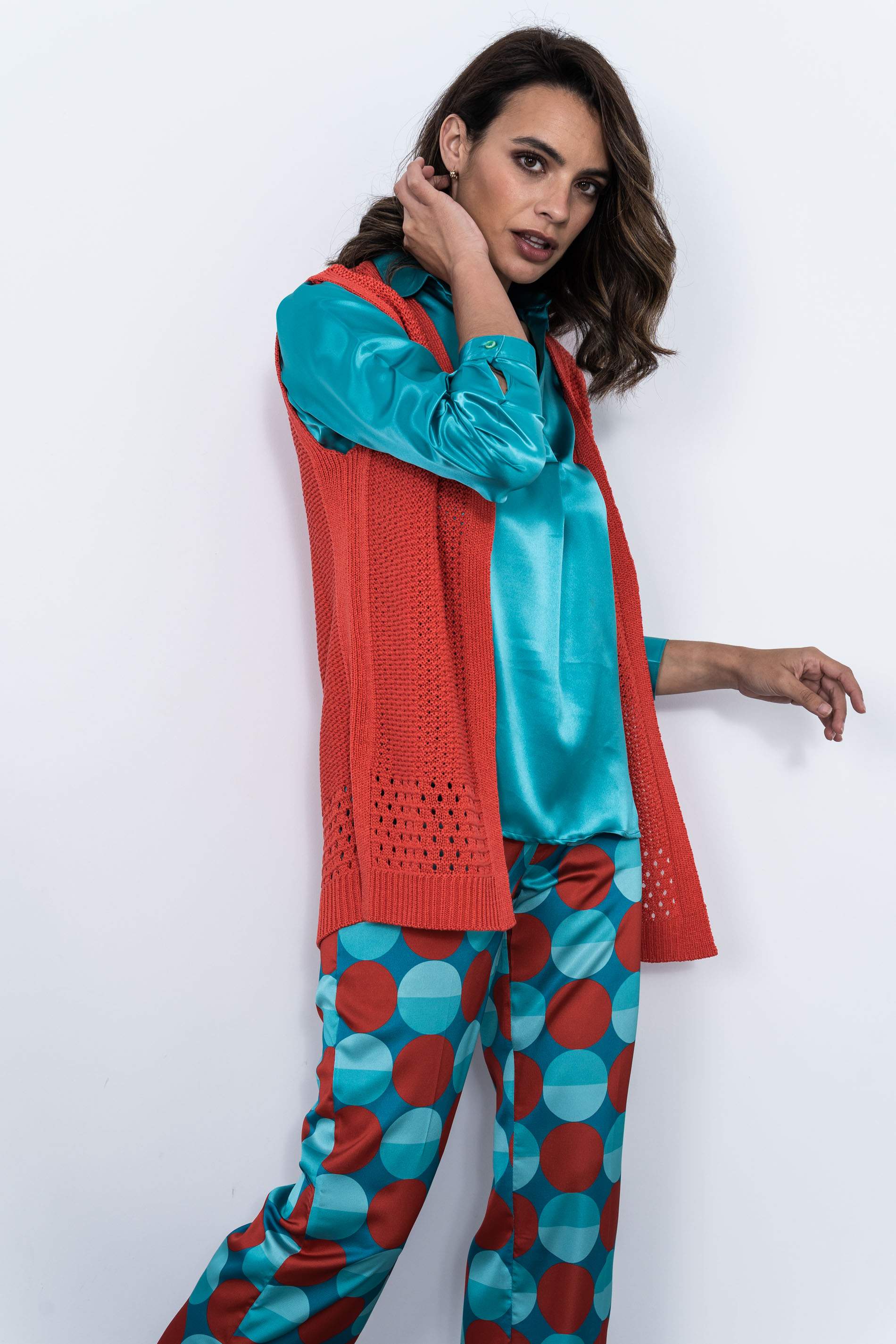PANTALON SATINADO CIRCULOS 