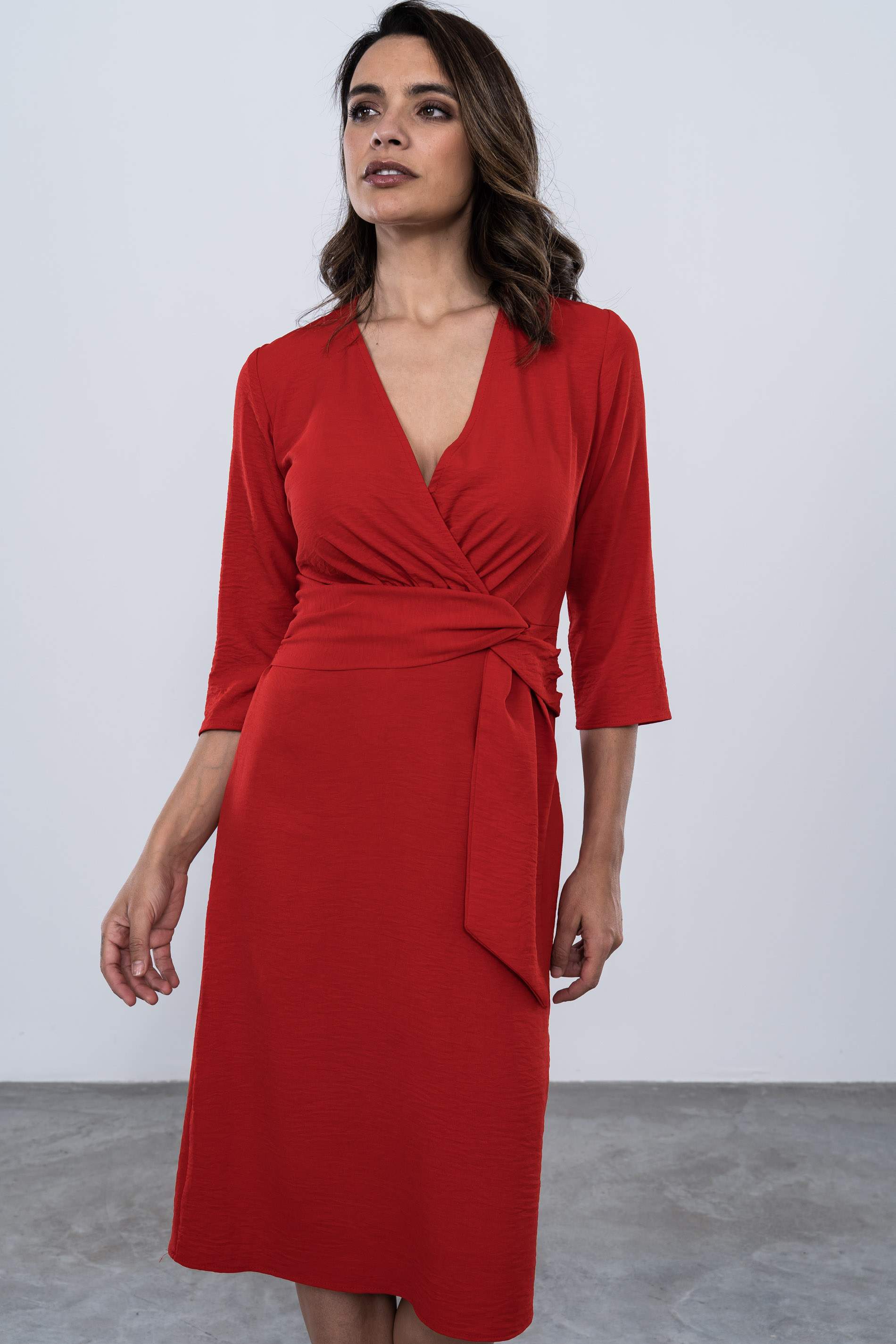 VESTIDO DETALLE DRAPEADO