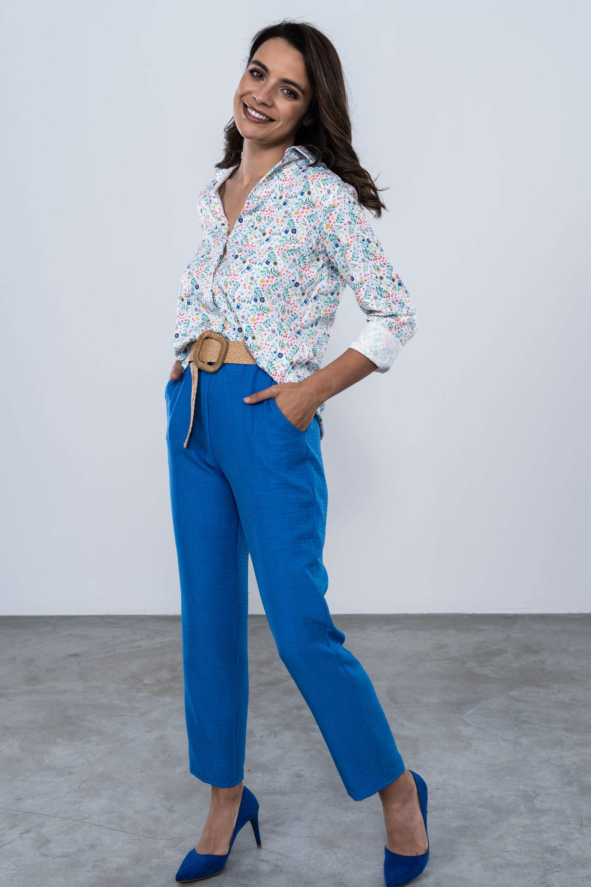 PANTALON HOLGADO BOLISILLOS AZUL