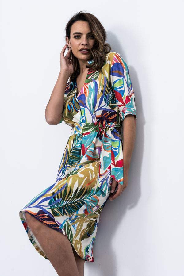 VESTIDO HOJAS TABLA MC