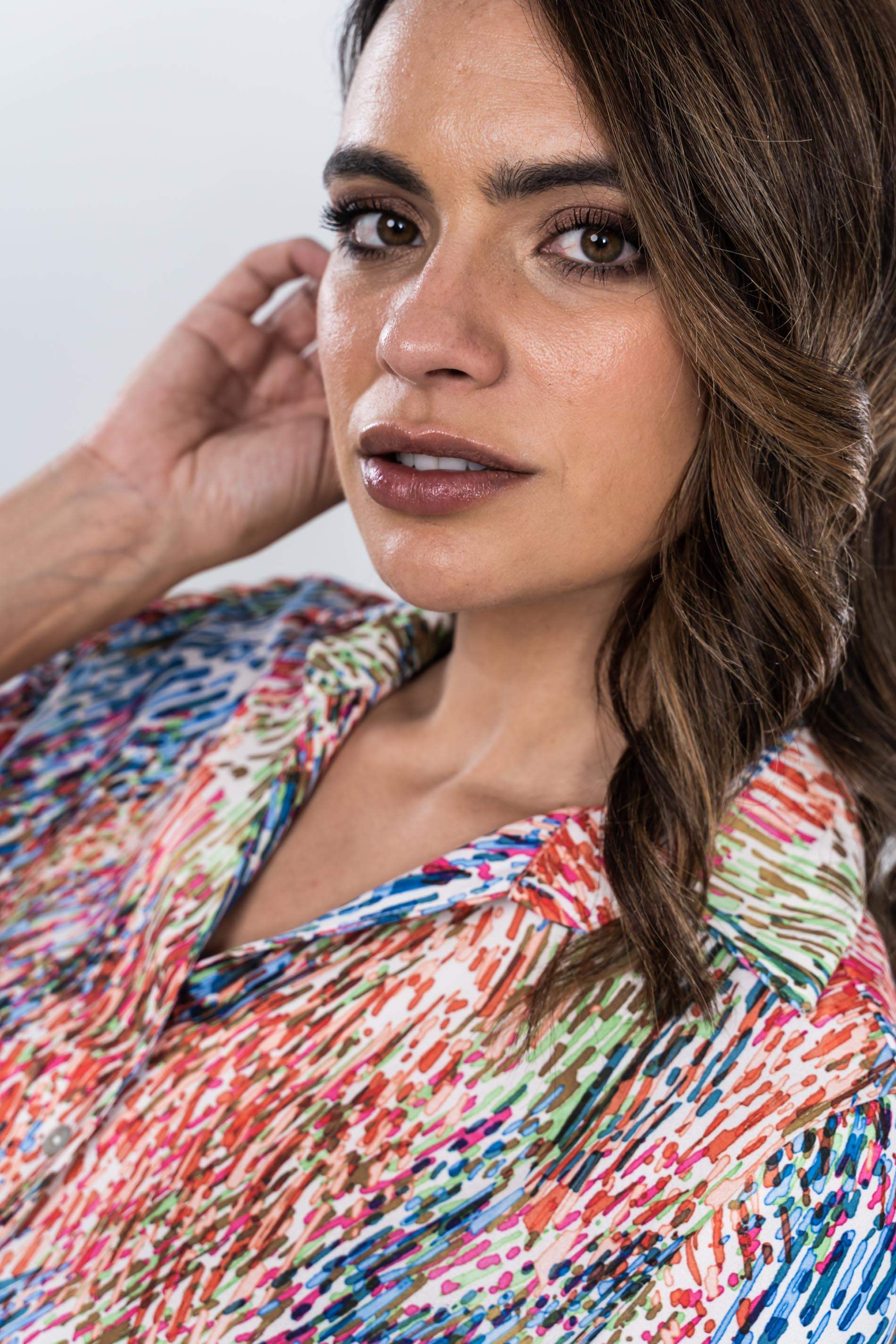BLUSA BOTONES TABLA MANGA CORTA