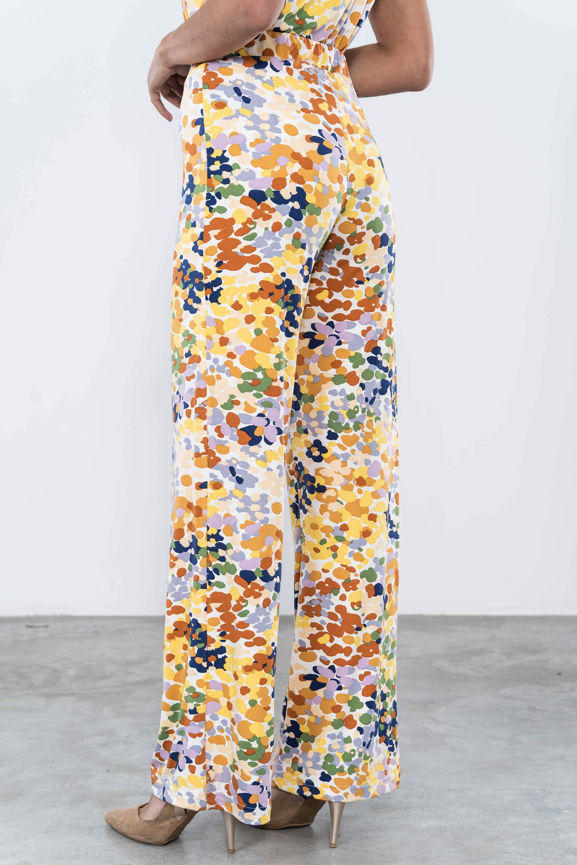 PANTALON RECTO MANCHAS COLORES