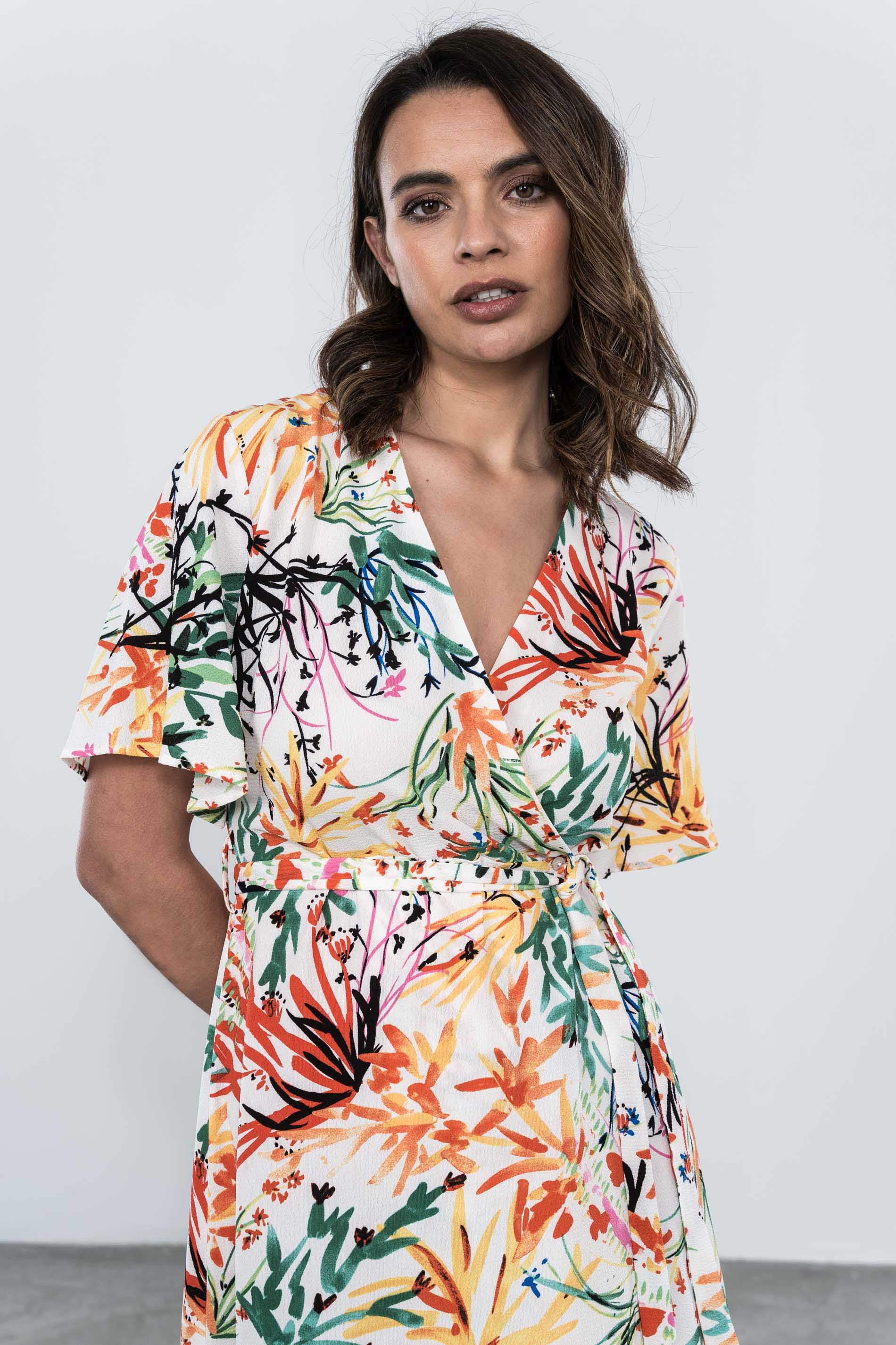 VESTIDO CRUZADO RAMAS