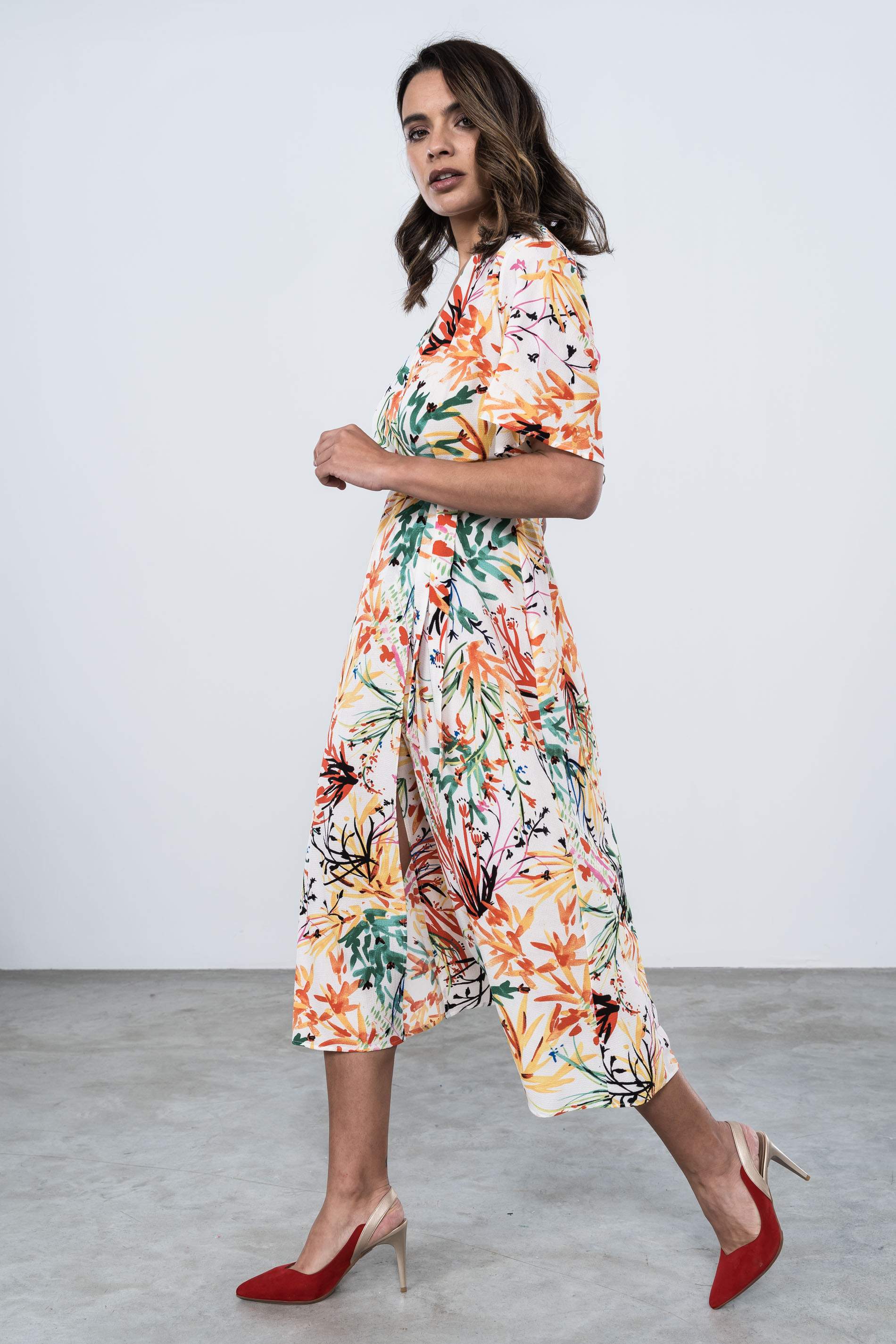 VESTIDO CRUZADO RAMAS