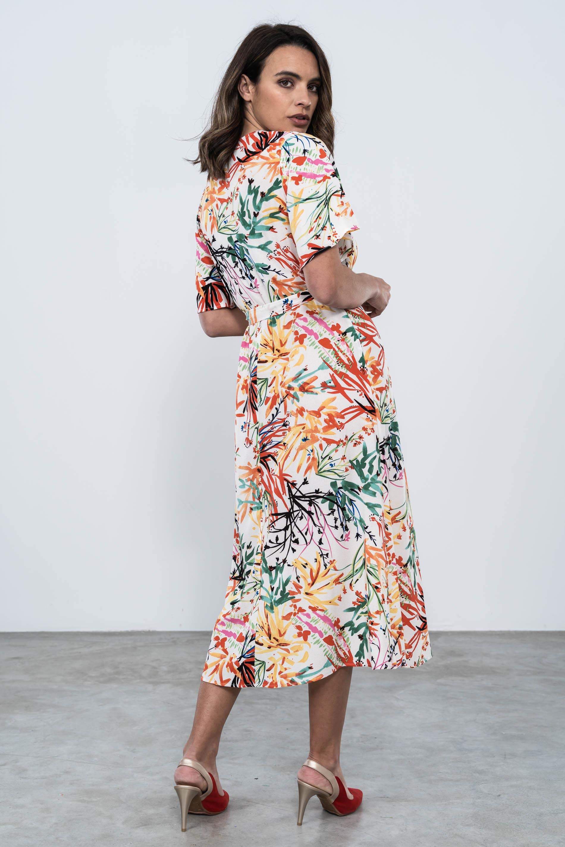 VESTIDO CRUZADO RAMAS