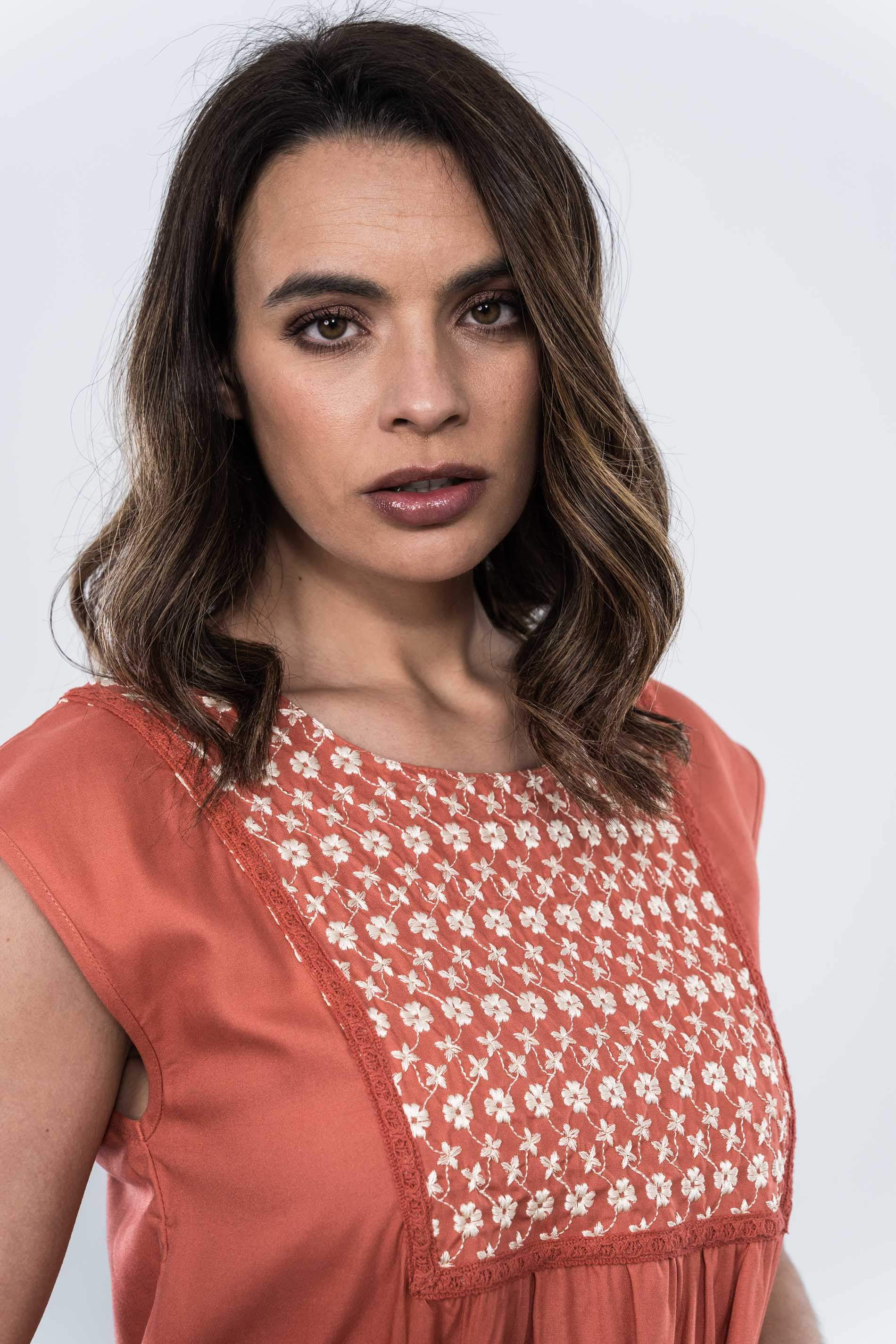 VESTIDO PANEL BORDADO MS
