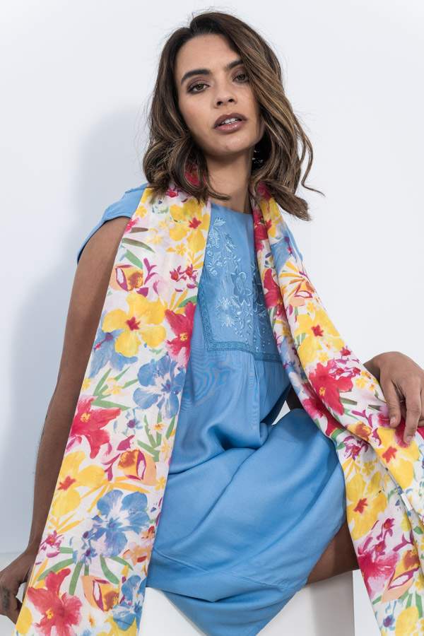 VESTIDO BORDADO A TONO MS