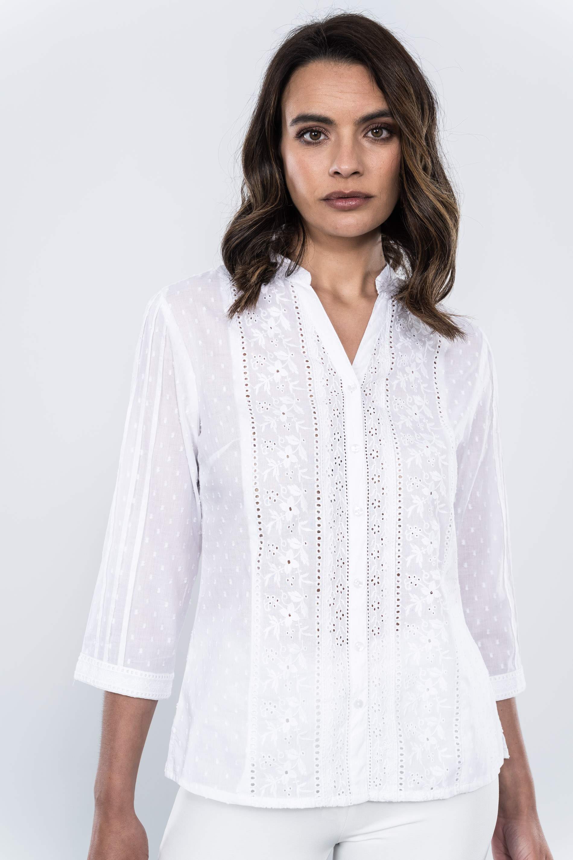 BLUSA PLUMETI BORDADOS MF