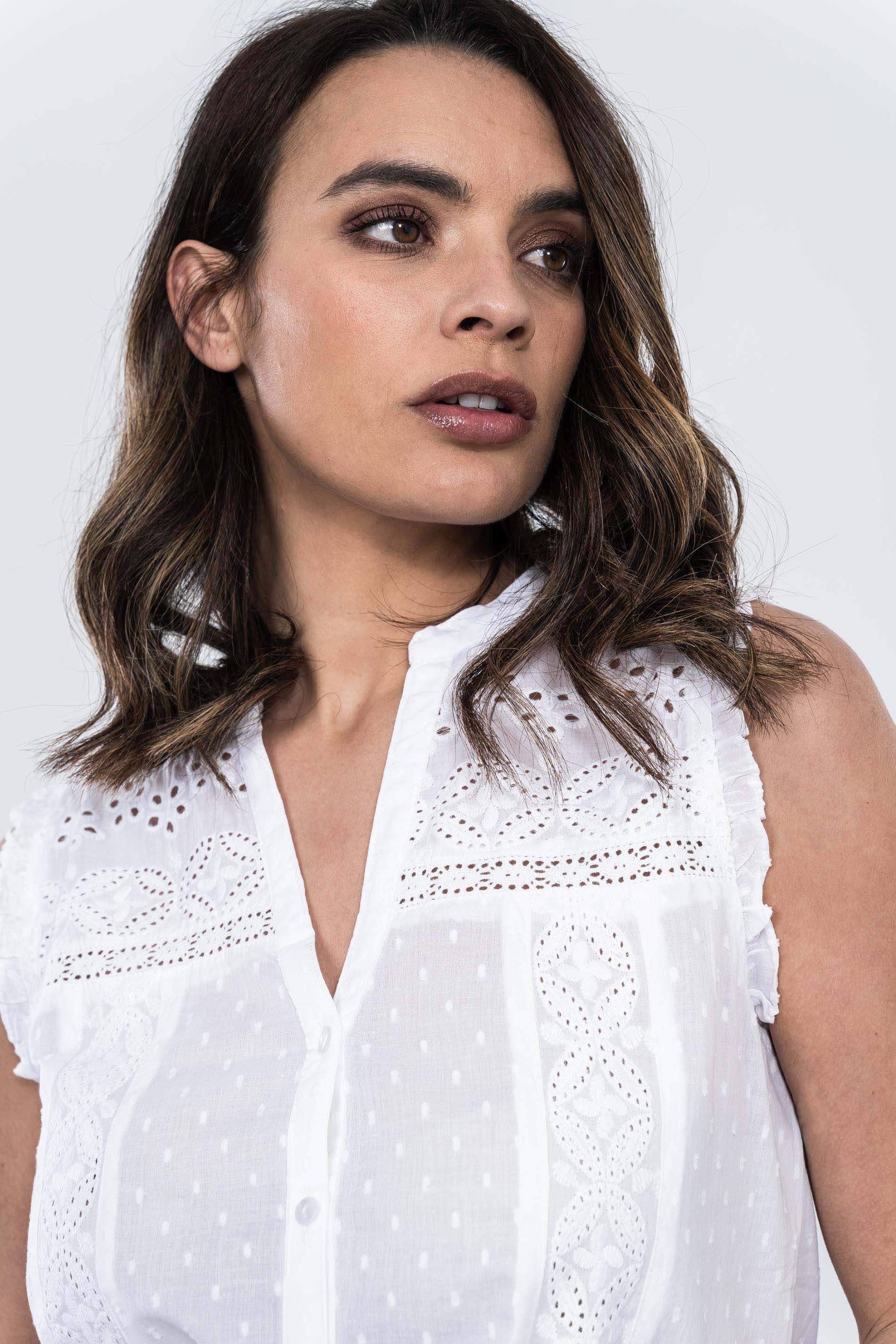 BLUSA PLUMETI CANESÚ BORDADO MS