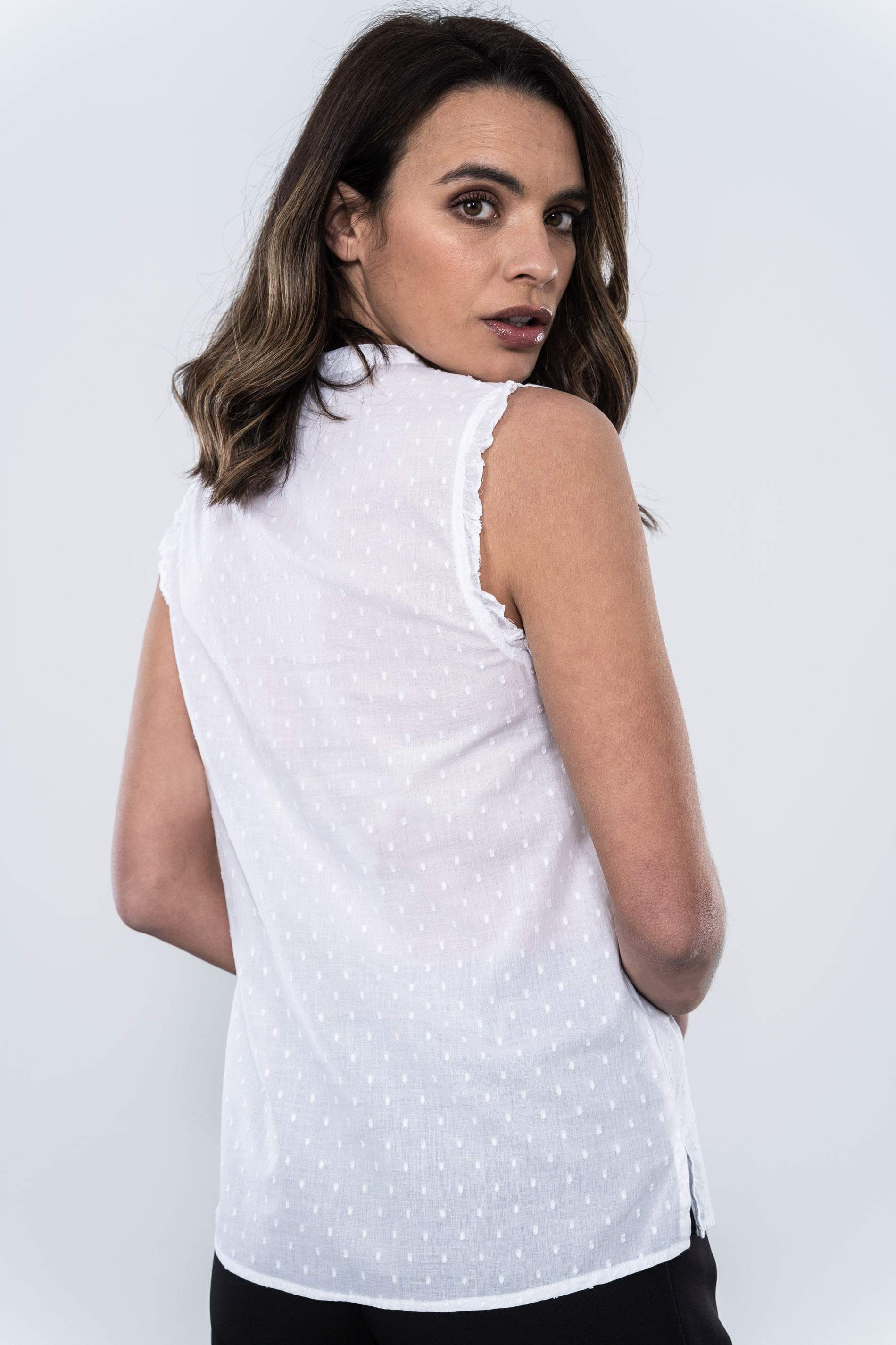 BLUSA PLUMETI CANESÚ BORDADO MS