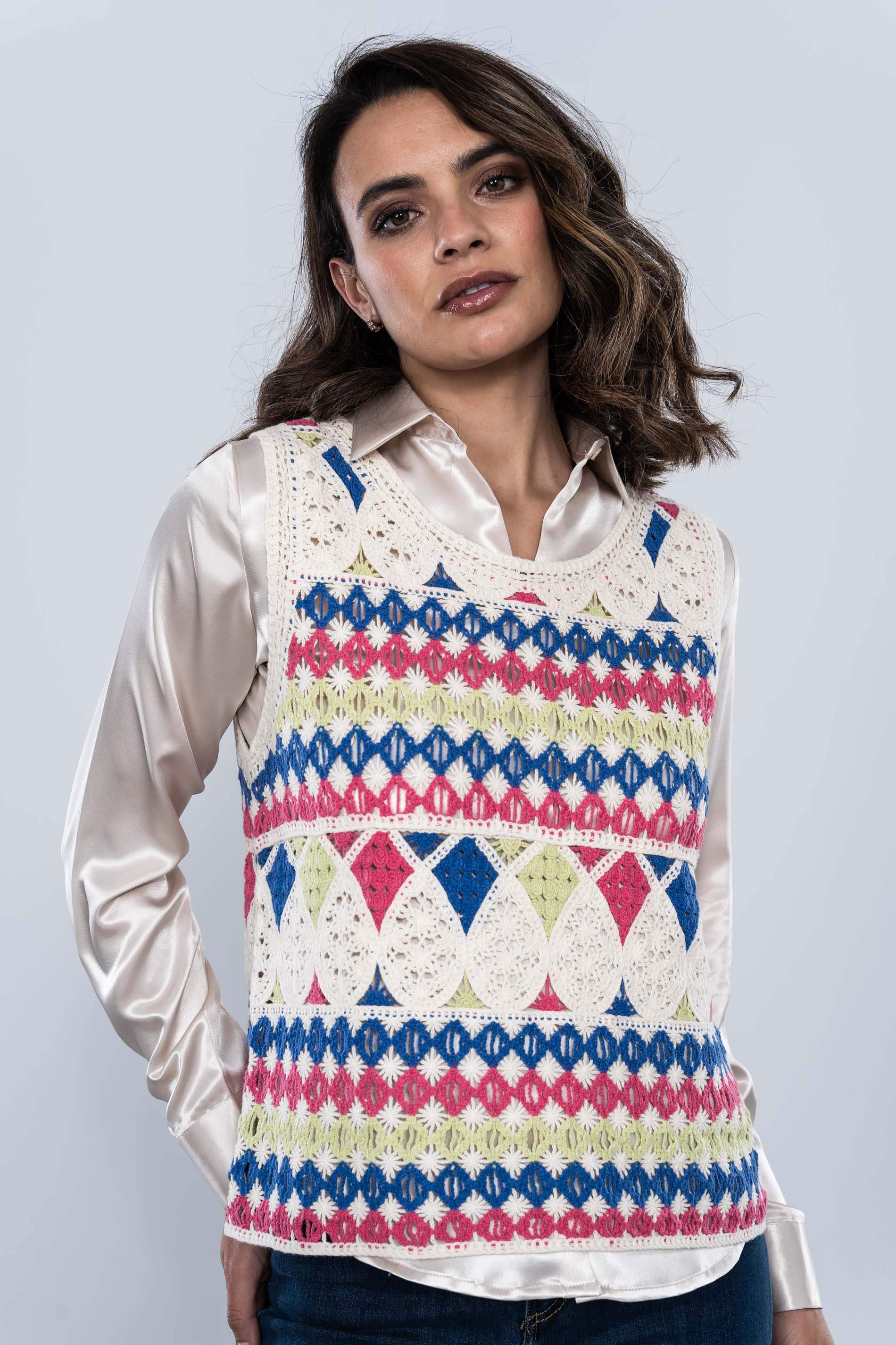 TOP  CROCHET COLORES SM