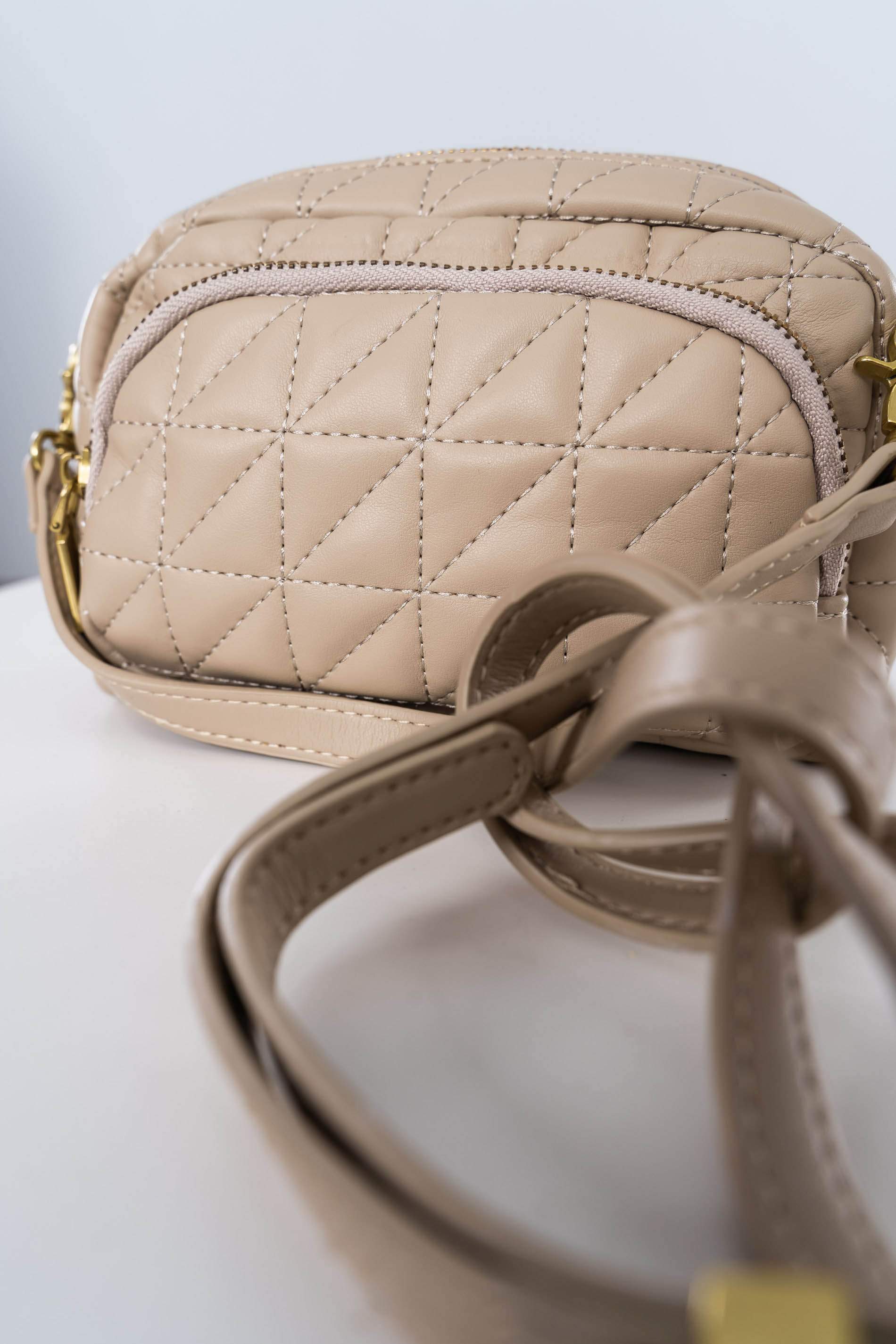 BANDOLERA PESPUNTES BEIGE