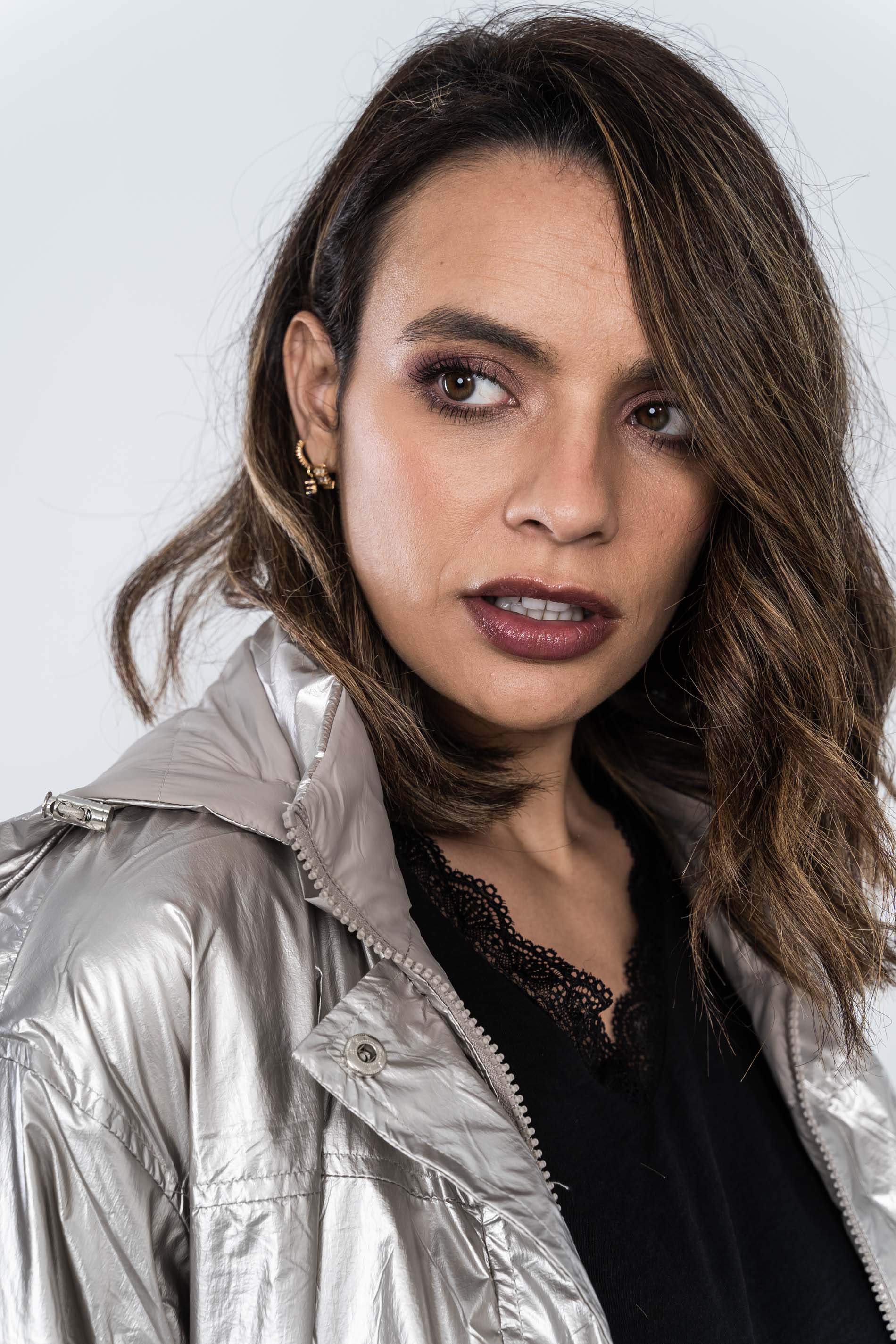 PARKA LIGERA REVERSIBLE METALIZADA CHAMPAN