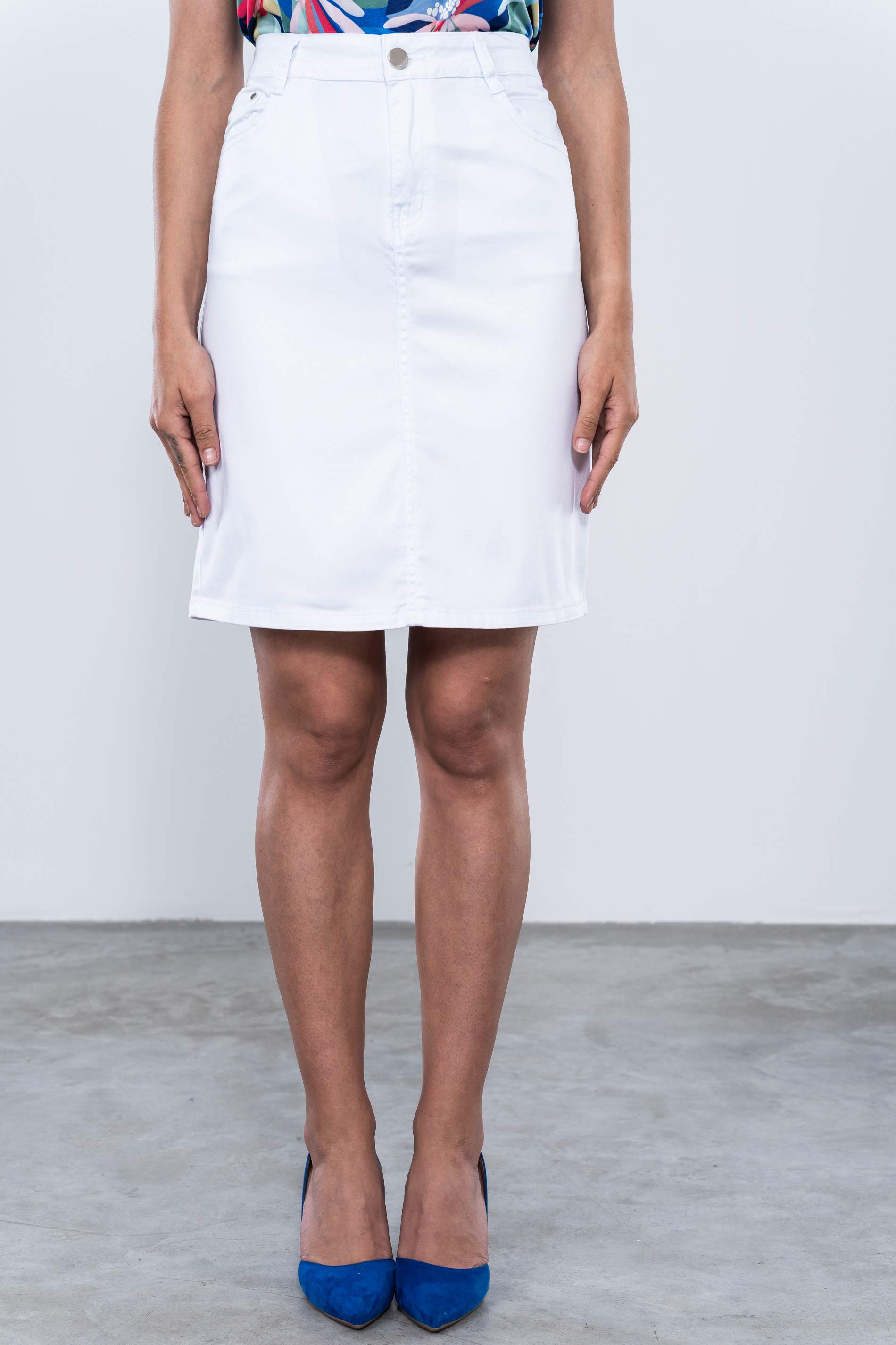 FALDA BASIC 5 BOL BLANCO