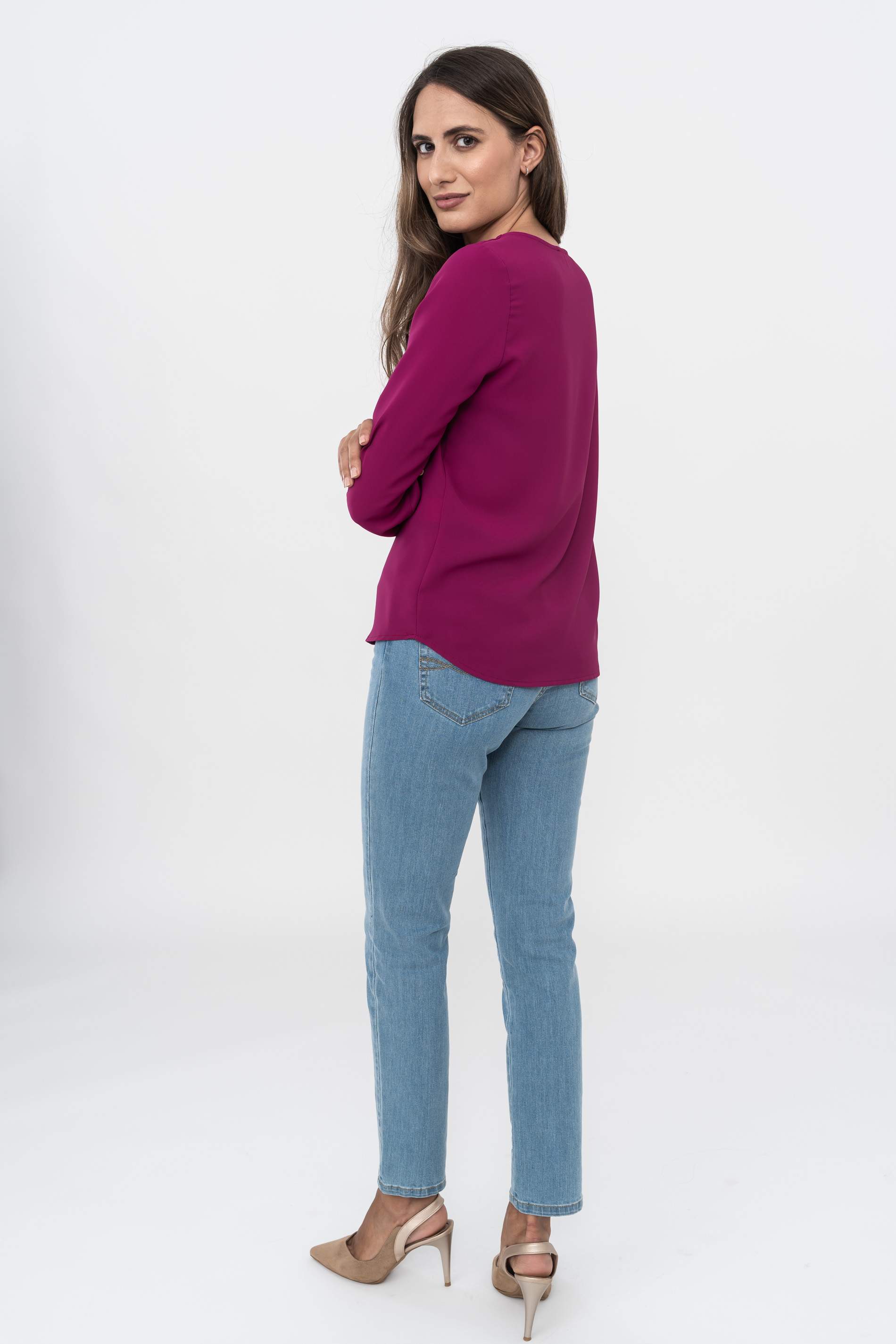 PANTALON VAQURO BASICO CELESTE