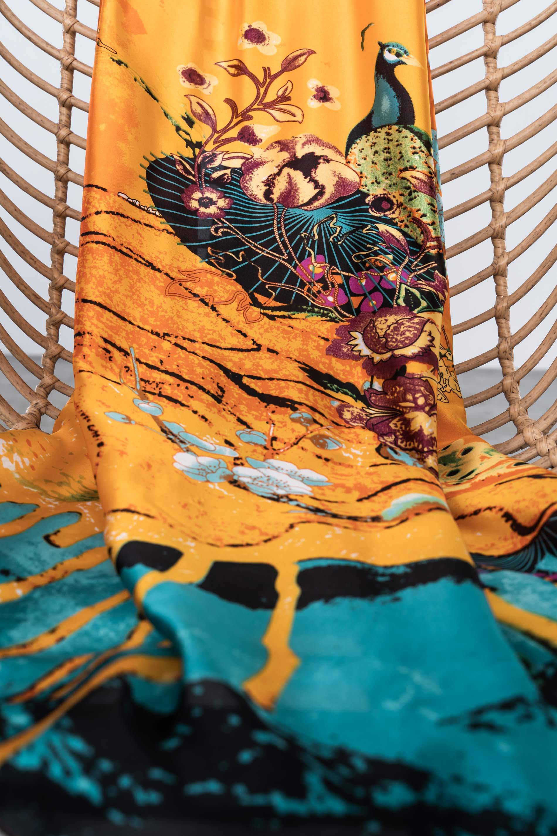 FOULARD EFECTO SEDA COMBINADO