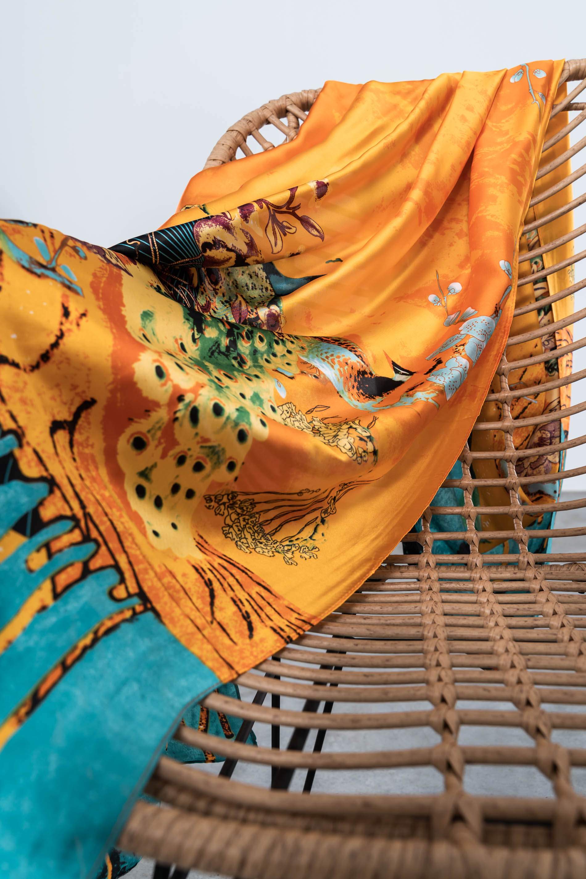 FOULARD EFECTO SEDA COMBINADO