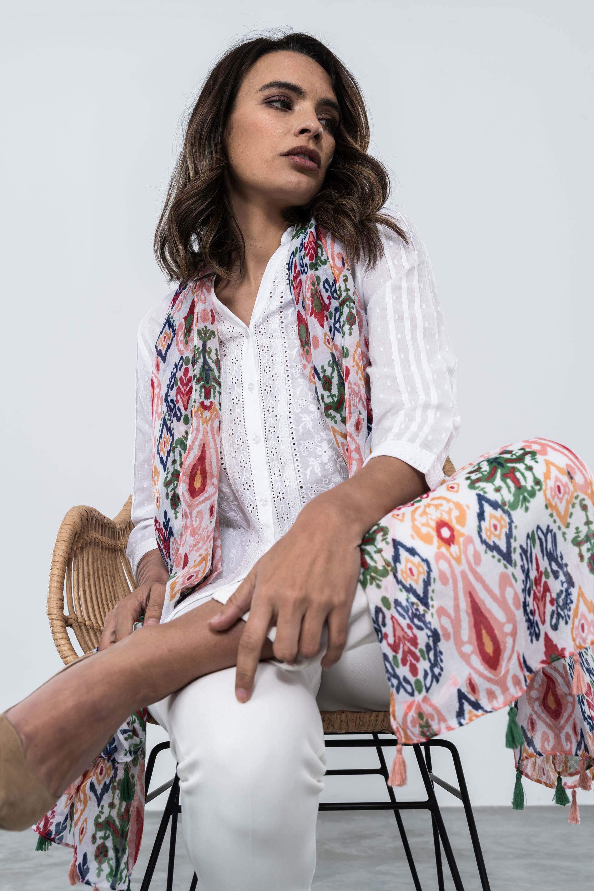 FOULARD ESTAMPADO AZTECA