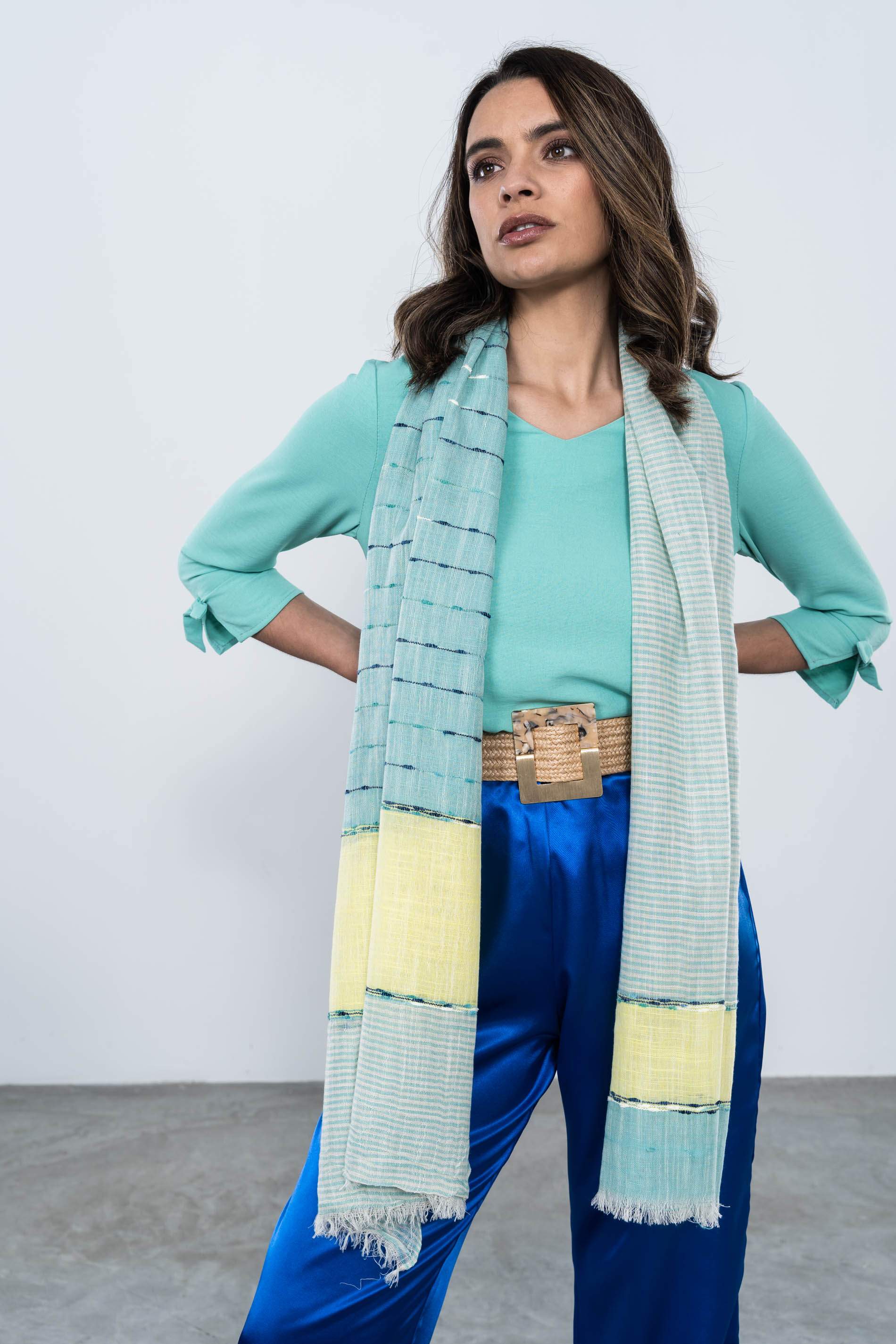 FOULARD RAYAS COMBINADAS
