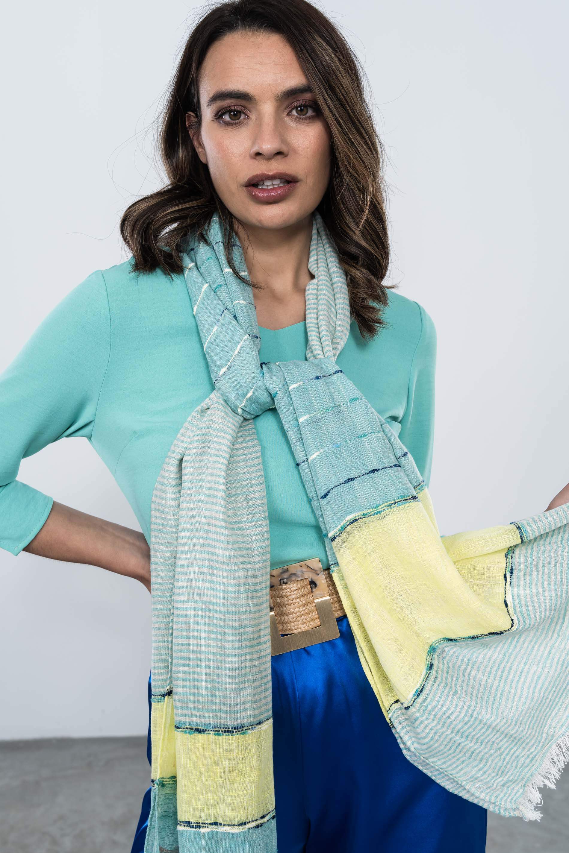 FOULARD RAYAS COMBINADAS