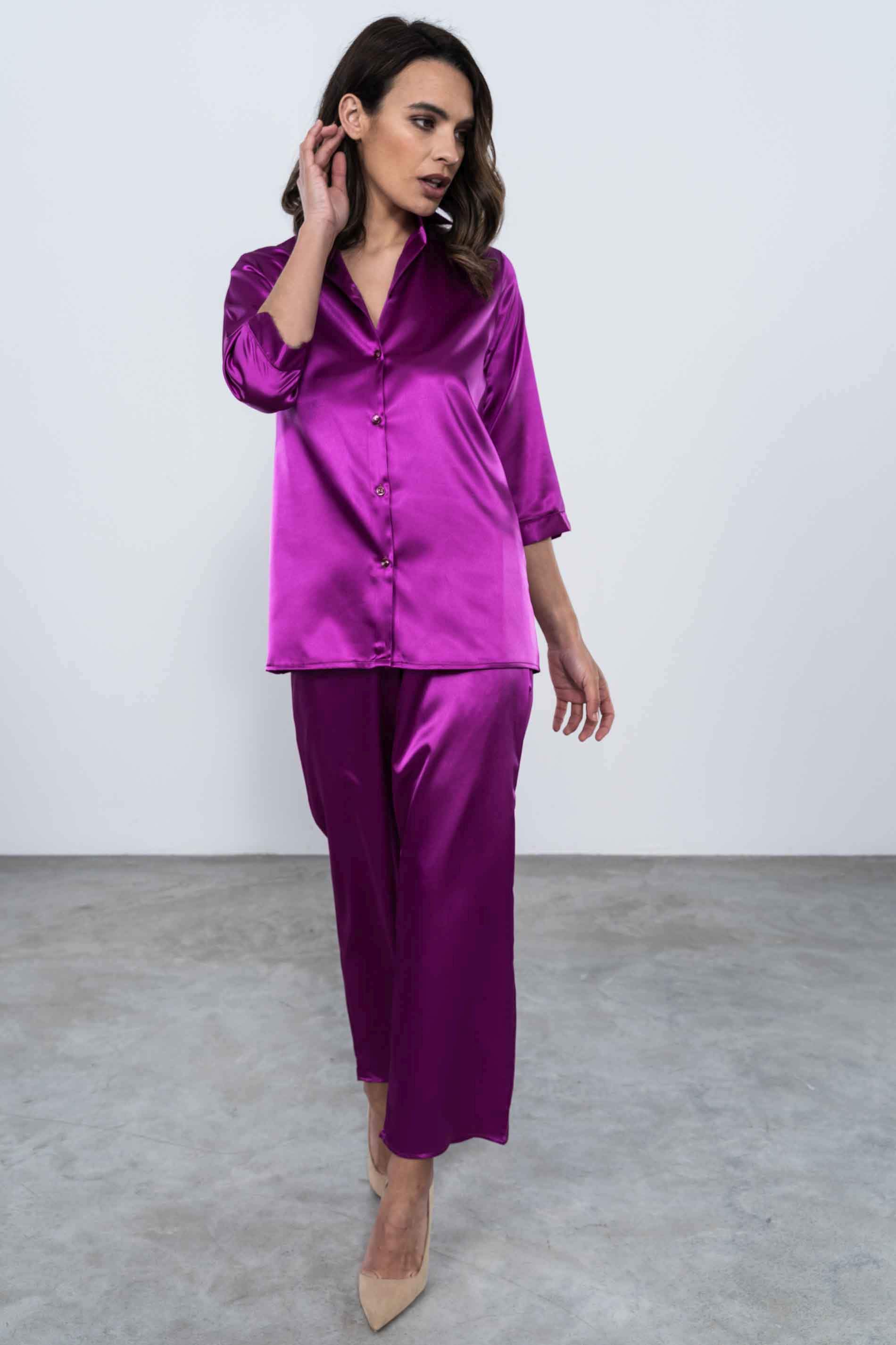 PANTALON ANCHO SATEN BUGANVILLA