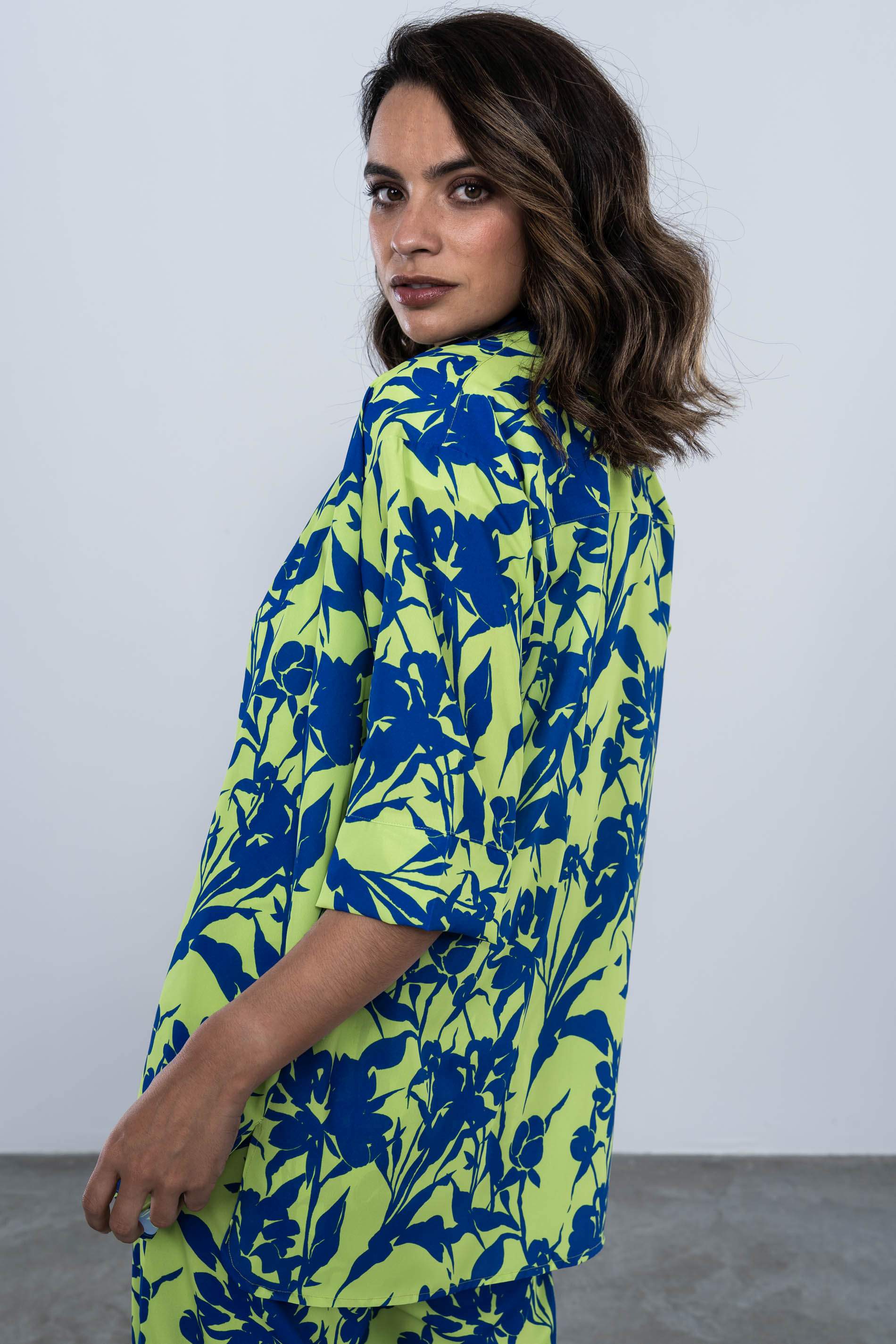 CHAQUETA HOLGADA BICOLOR