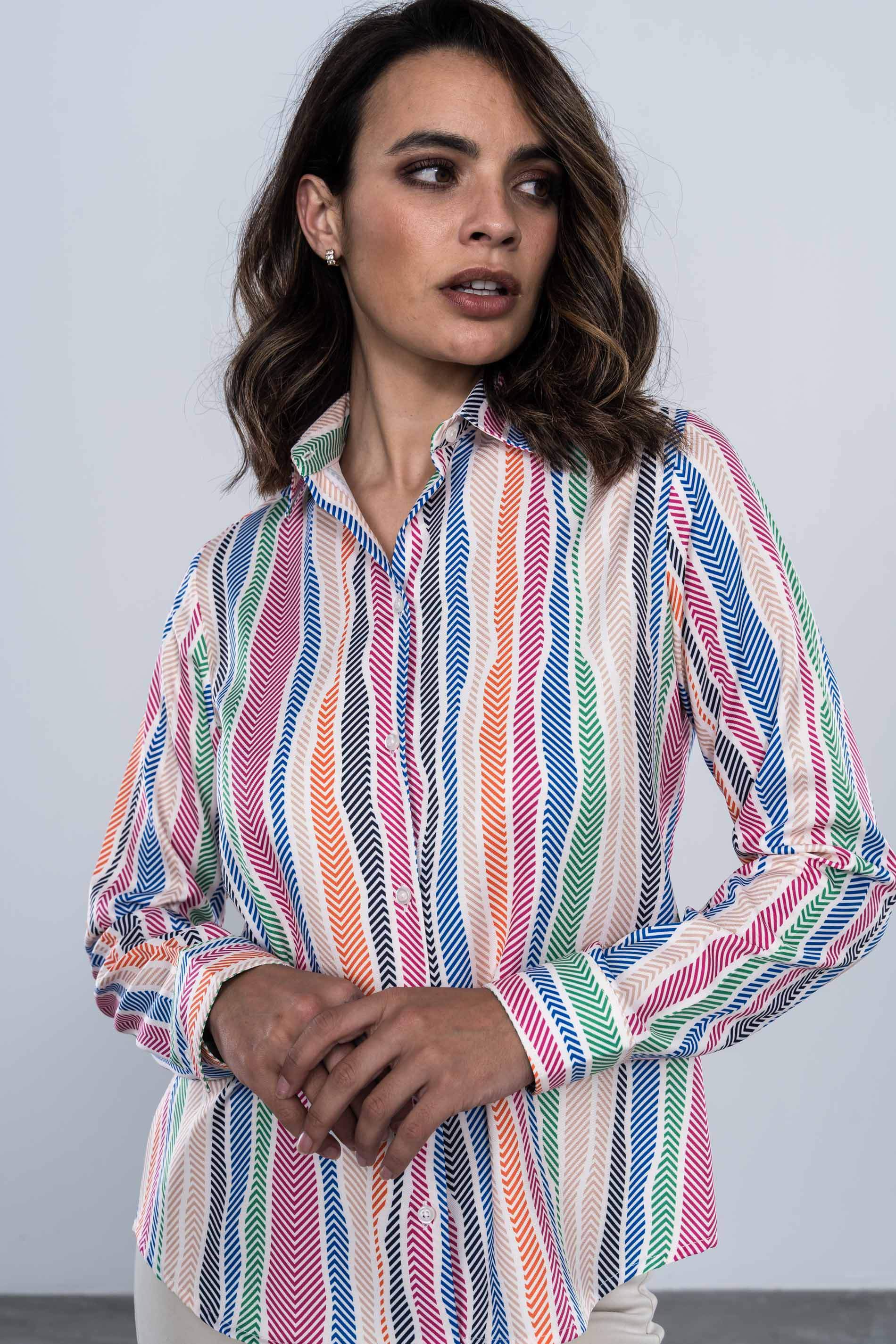 CAMISA RAYAS ESPIGA COLOR