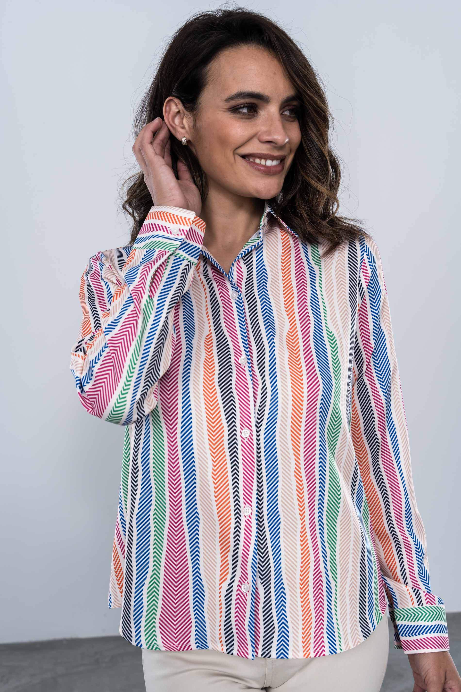 CAMISA RAYAS ESPIGA COLOR