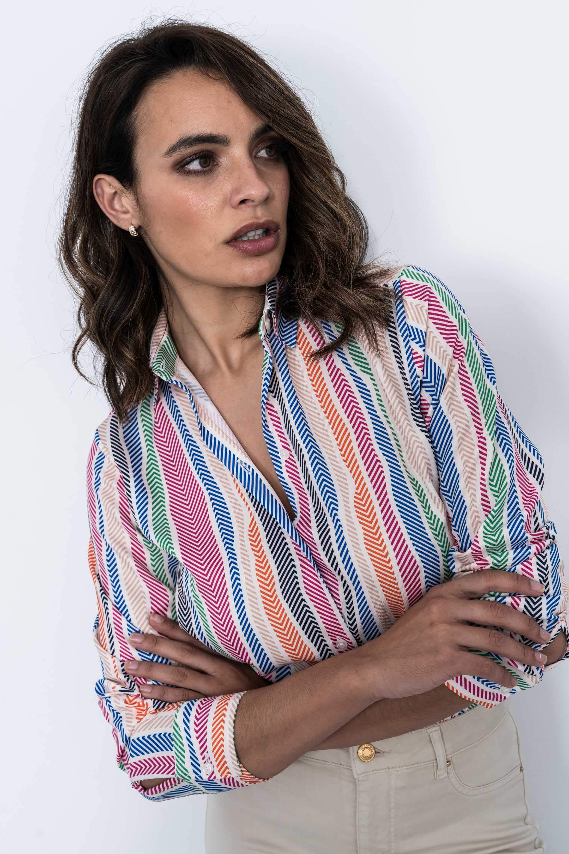 CAMISA RAYAS ESPIGA COLOR