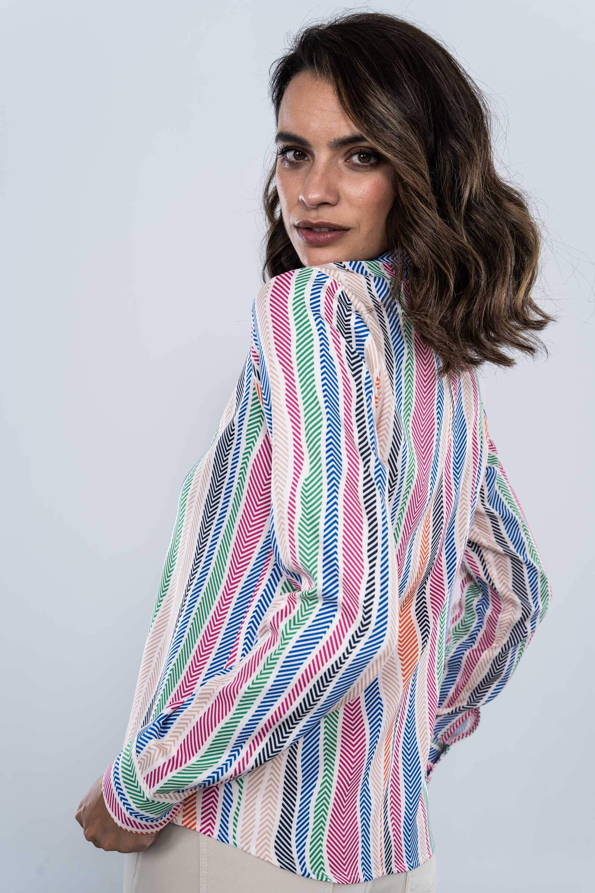 CAMISA RAYAS ESPIGA COLOR