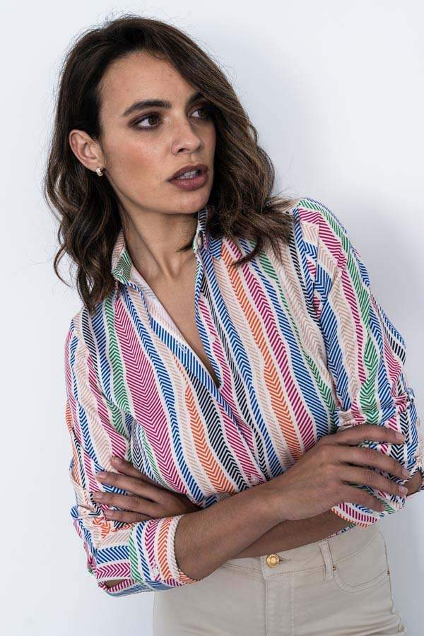 CAMISA RAYAS ESPIGA COLOR