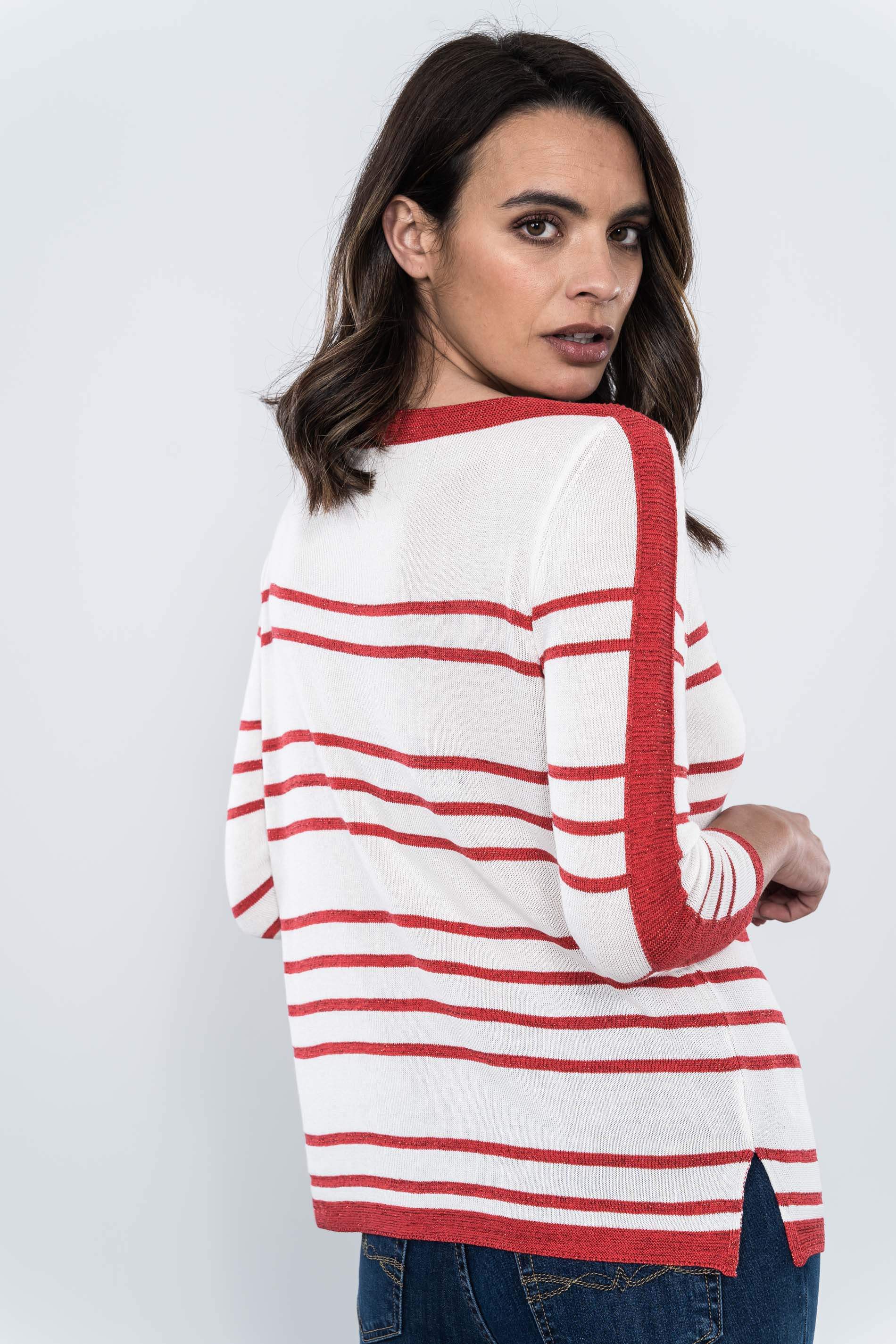 JERSEY RAYAS LUREX CORAL