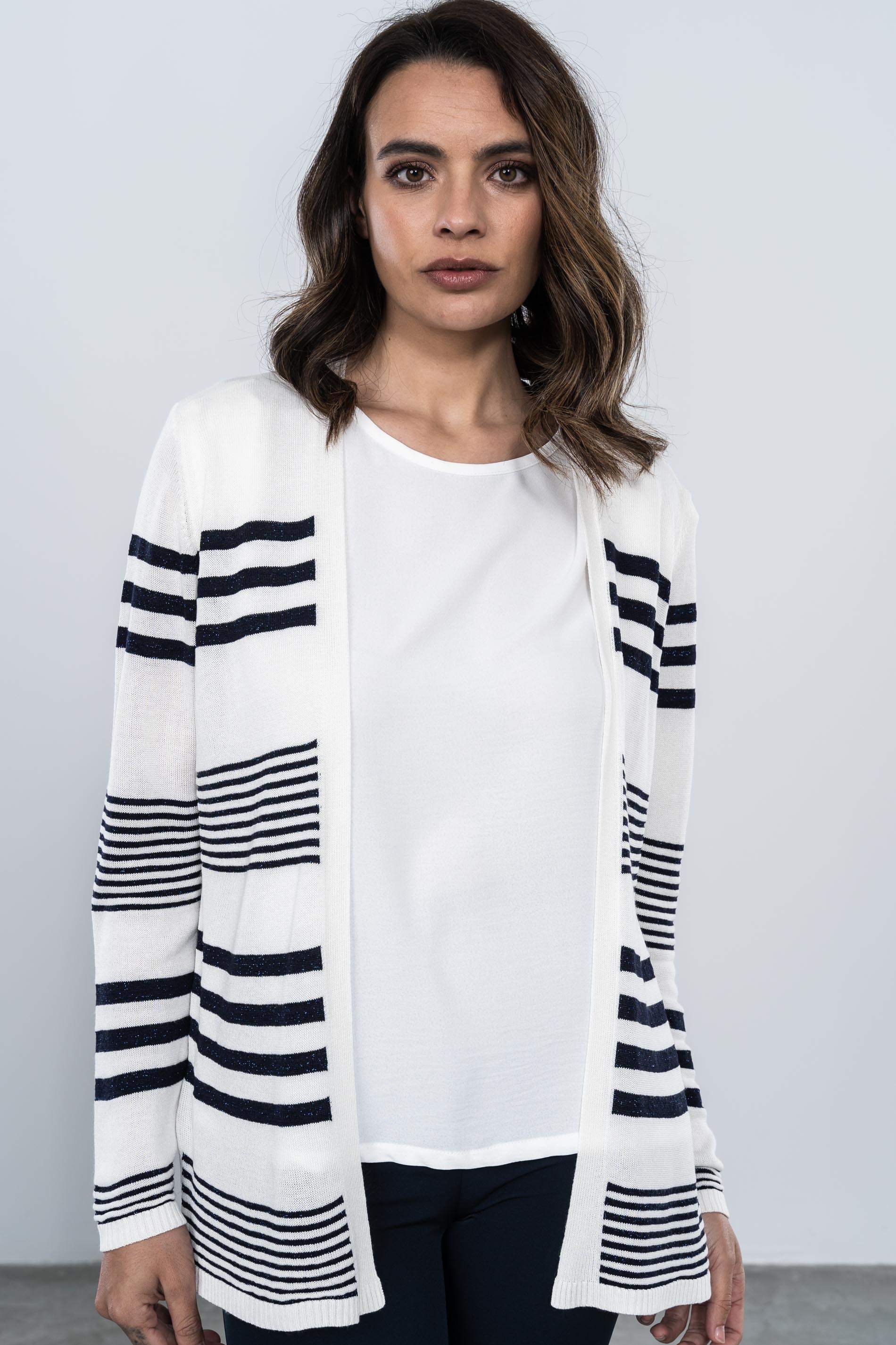 CHAQUETA RAYAS COMBINADAS