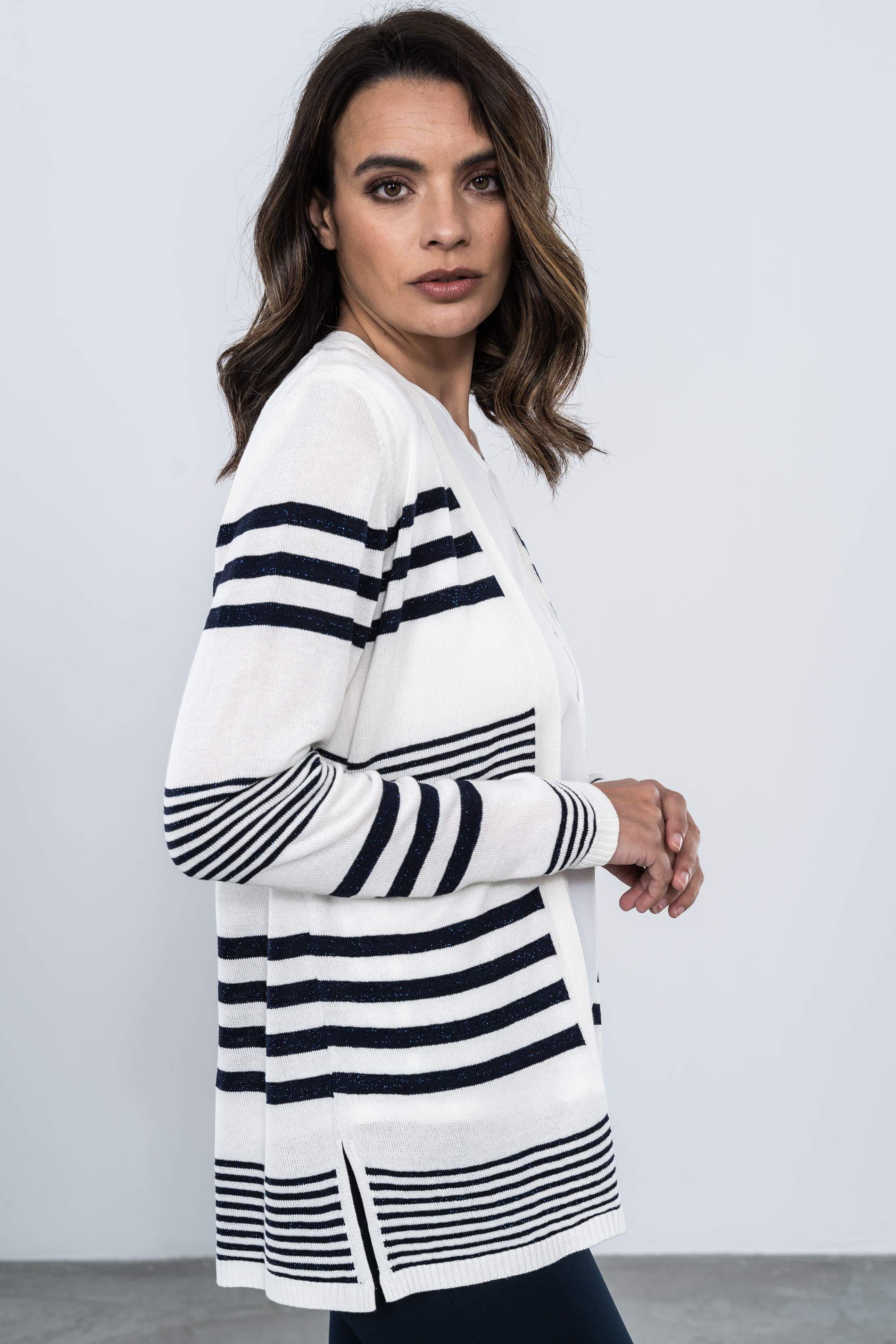 CHAQUETA RAYAS COMBINADAS