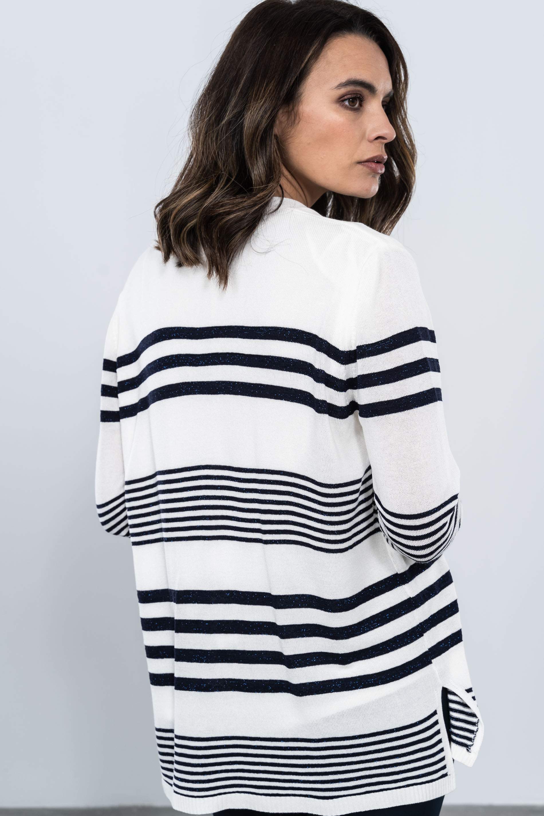 CHAQUETA RAYAS COMBINADAS