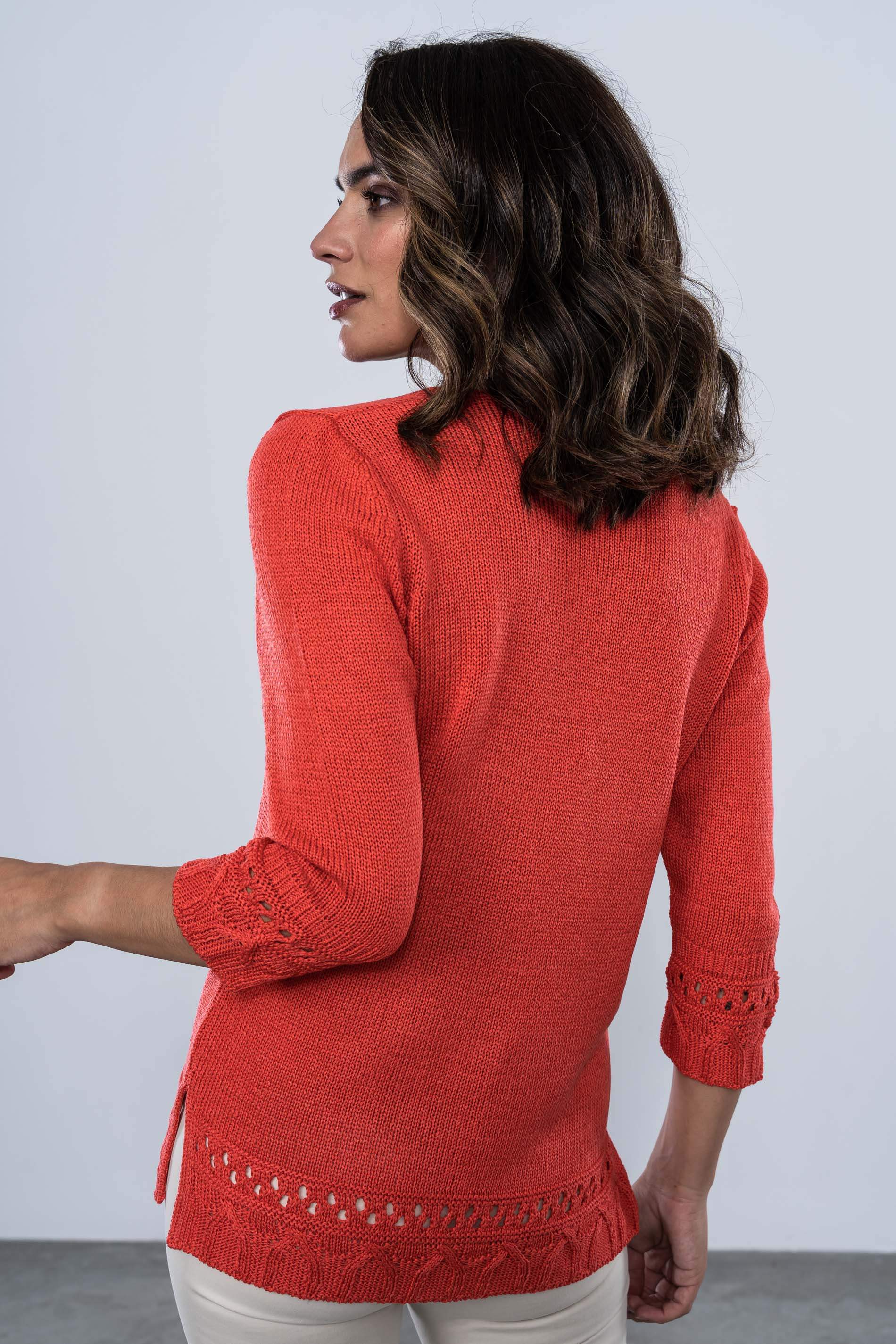 JERSEY DETALLE CENEFAS CORAL